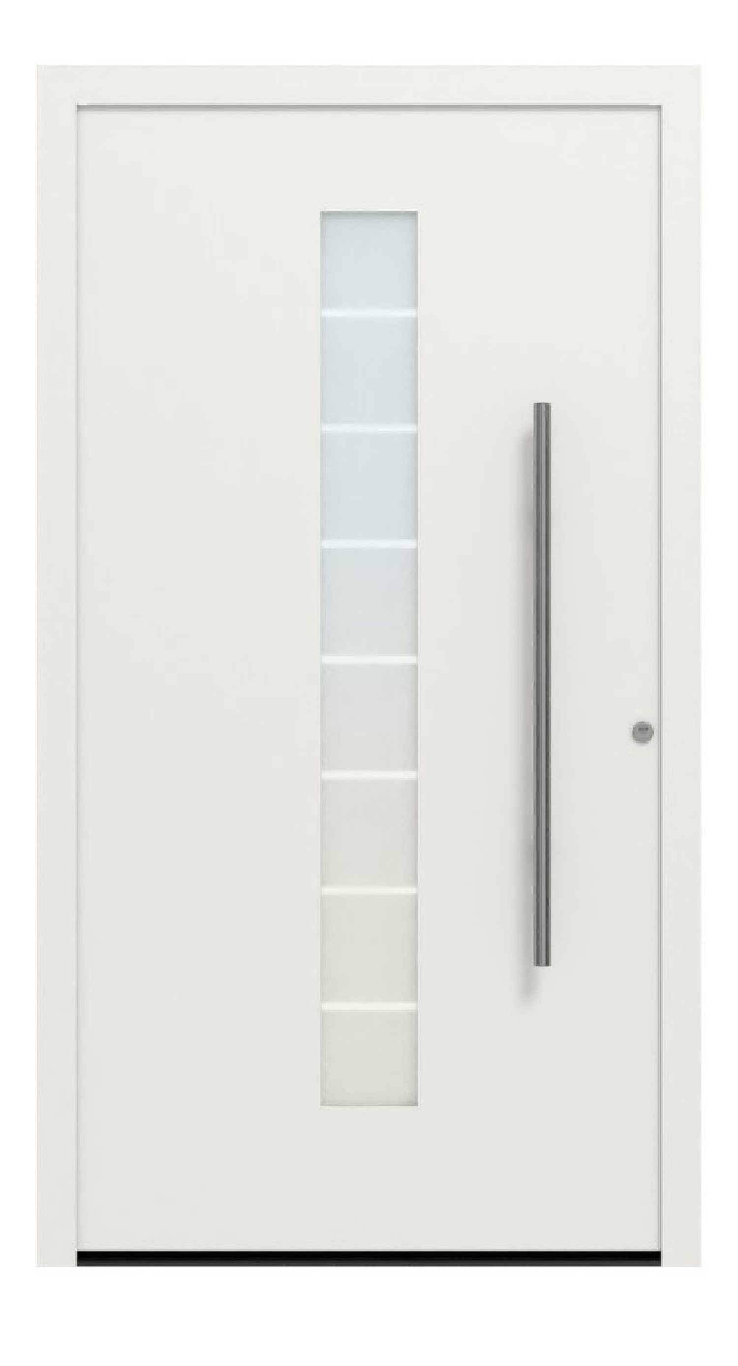 Hörmann Haustür ThermoSafe Aktion 503 RAL 9016-RAL 9016 Frontansicht außen