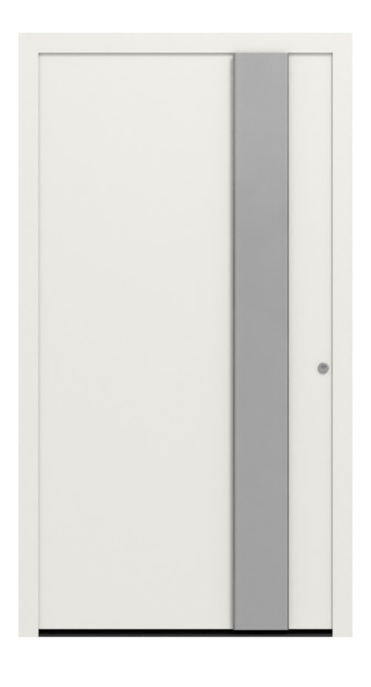 Hörmann Haustür ThermoSafe 565 RAL 9016-RAL 9016 Frontansicht außen