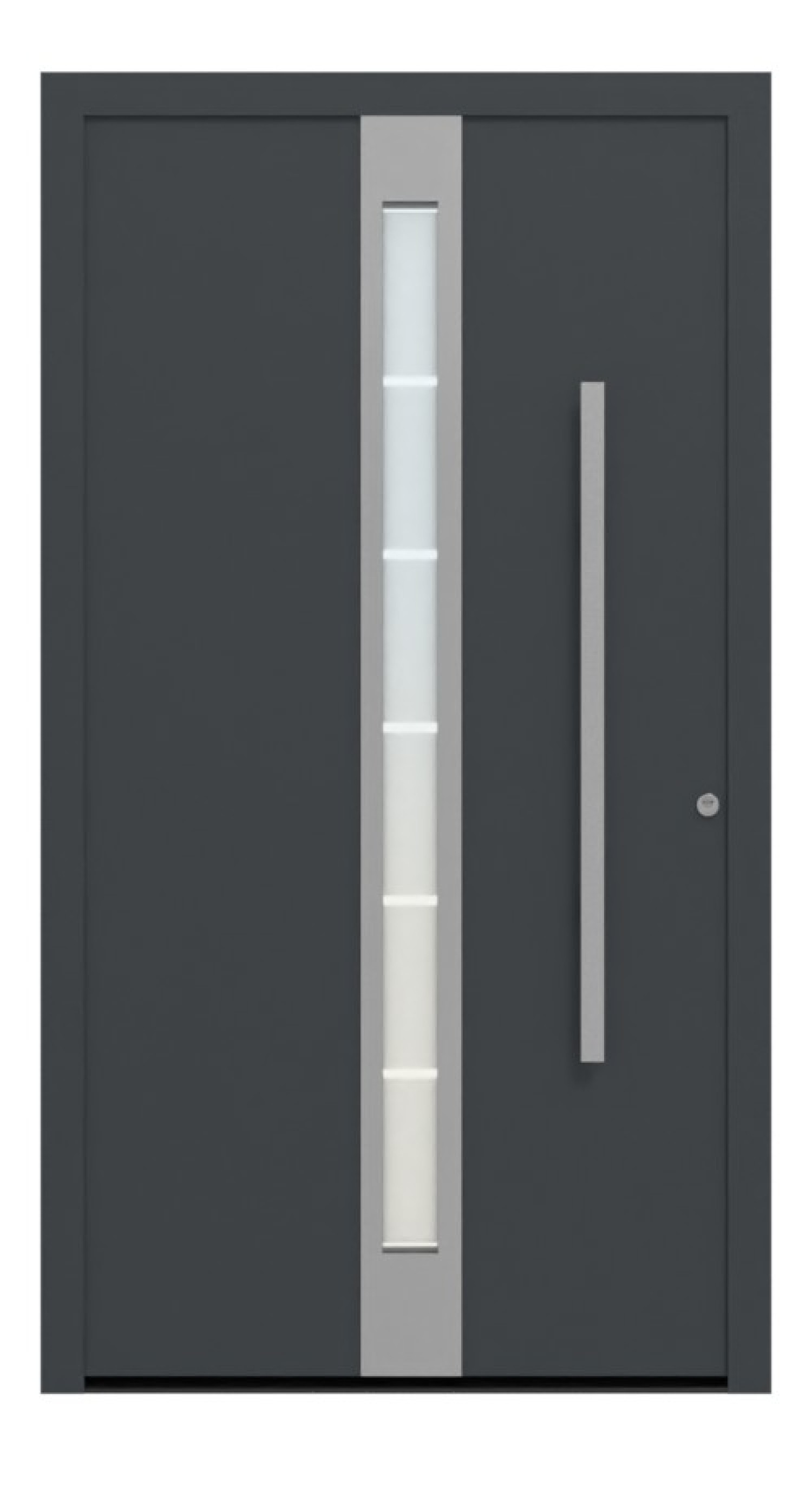 Hörmann Haustür ThermoSafe Aktion 686 RAL 7016 Anthrazitgrau seidenmatt-RAL 9016 Frontansicht außen