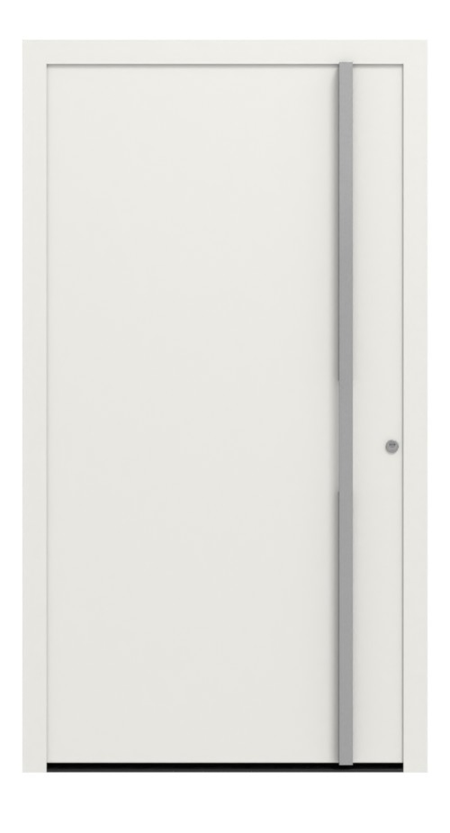 Hörmann Haustür ThermoSafe 823 RAL 9016-RAL 9016 Frontansicht außen