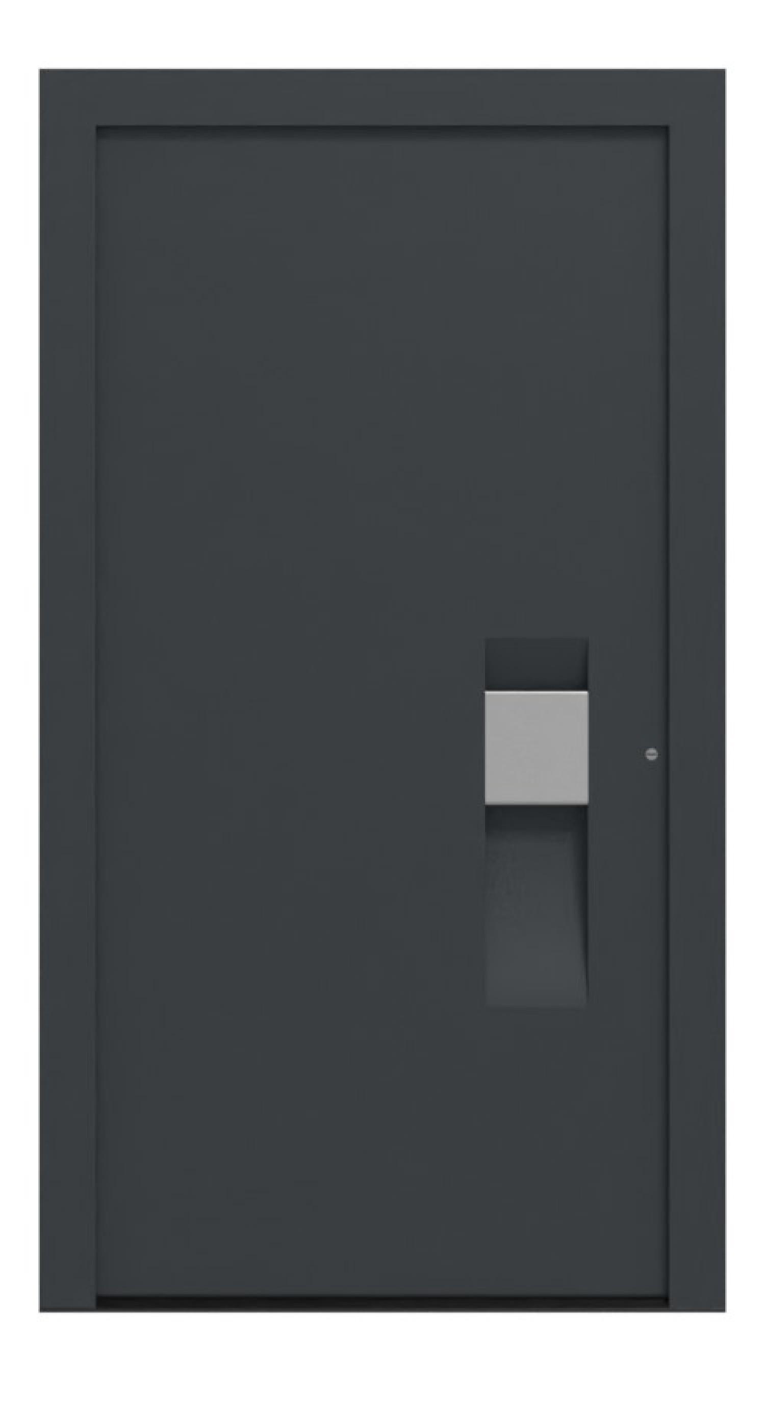 Hörmann Haustür ThermoCarbon 304 RAL 7016-RAL 7016 Frontansicht außen