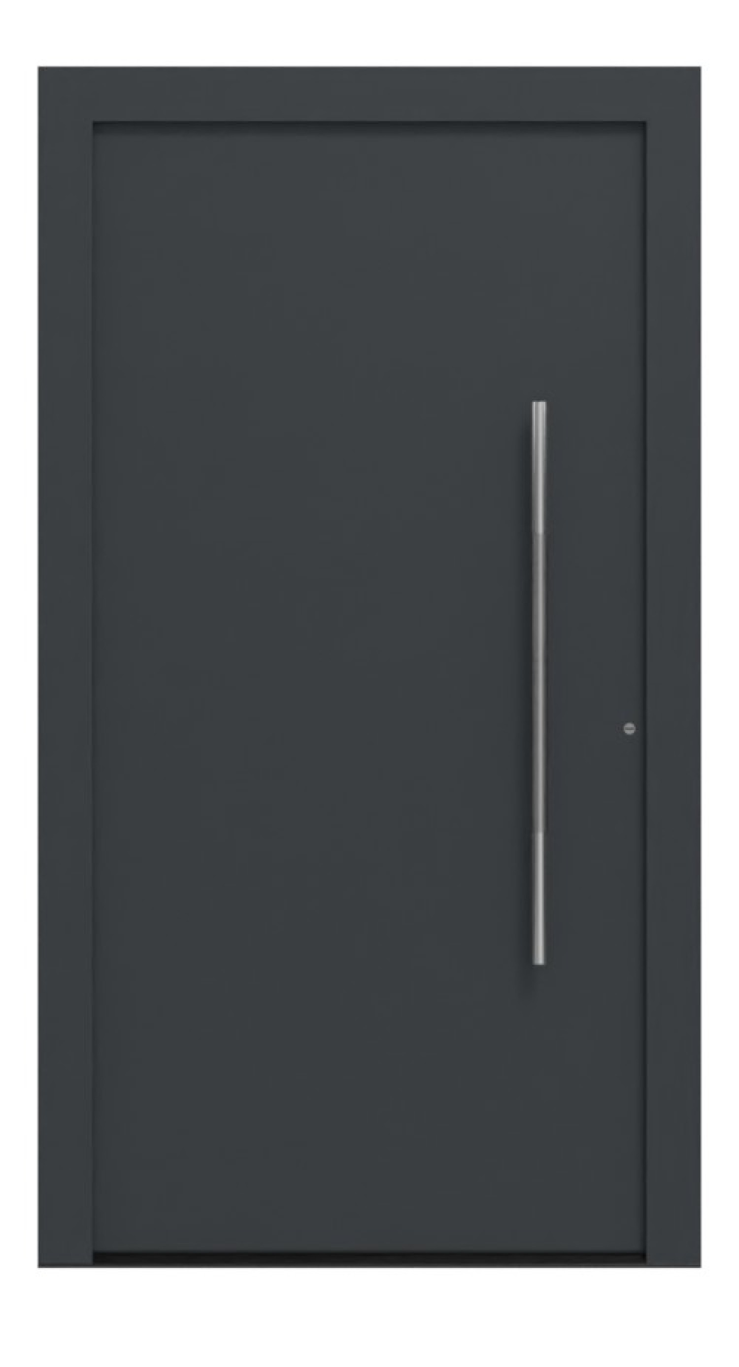 Hörmann Haustür ThermoCarbon 860 RAL 7016-RAL 9016 Frontansicht außen