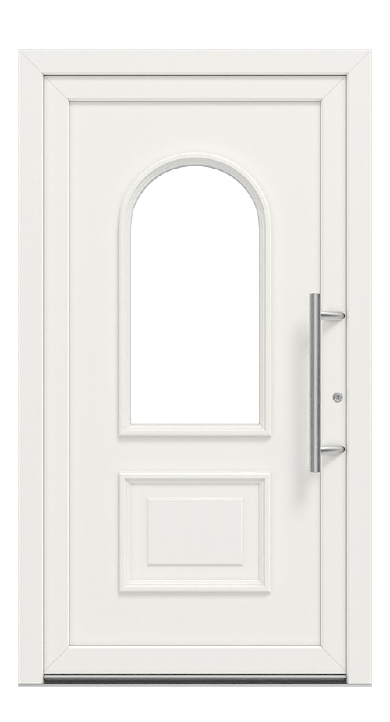 Höning Haustür Edition 2019 Ludwig RAL 9016-RAL 9016 Frontansicht außen