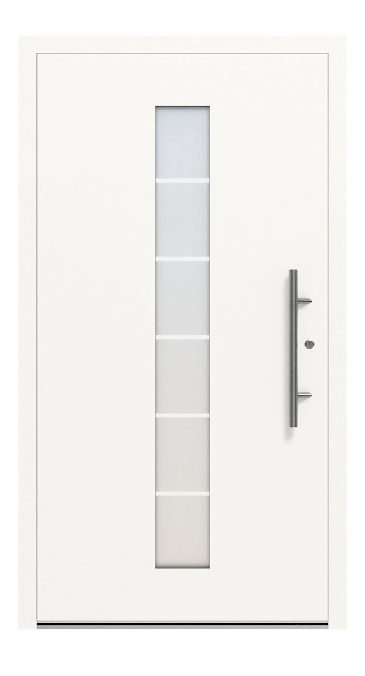Splendoor Haustür COMFORT C1020 RAL 9016-RAL 9016 Frontansicht außen