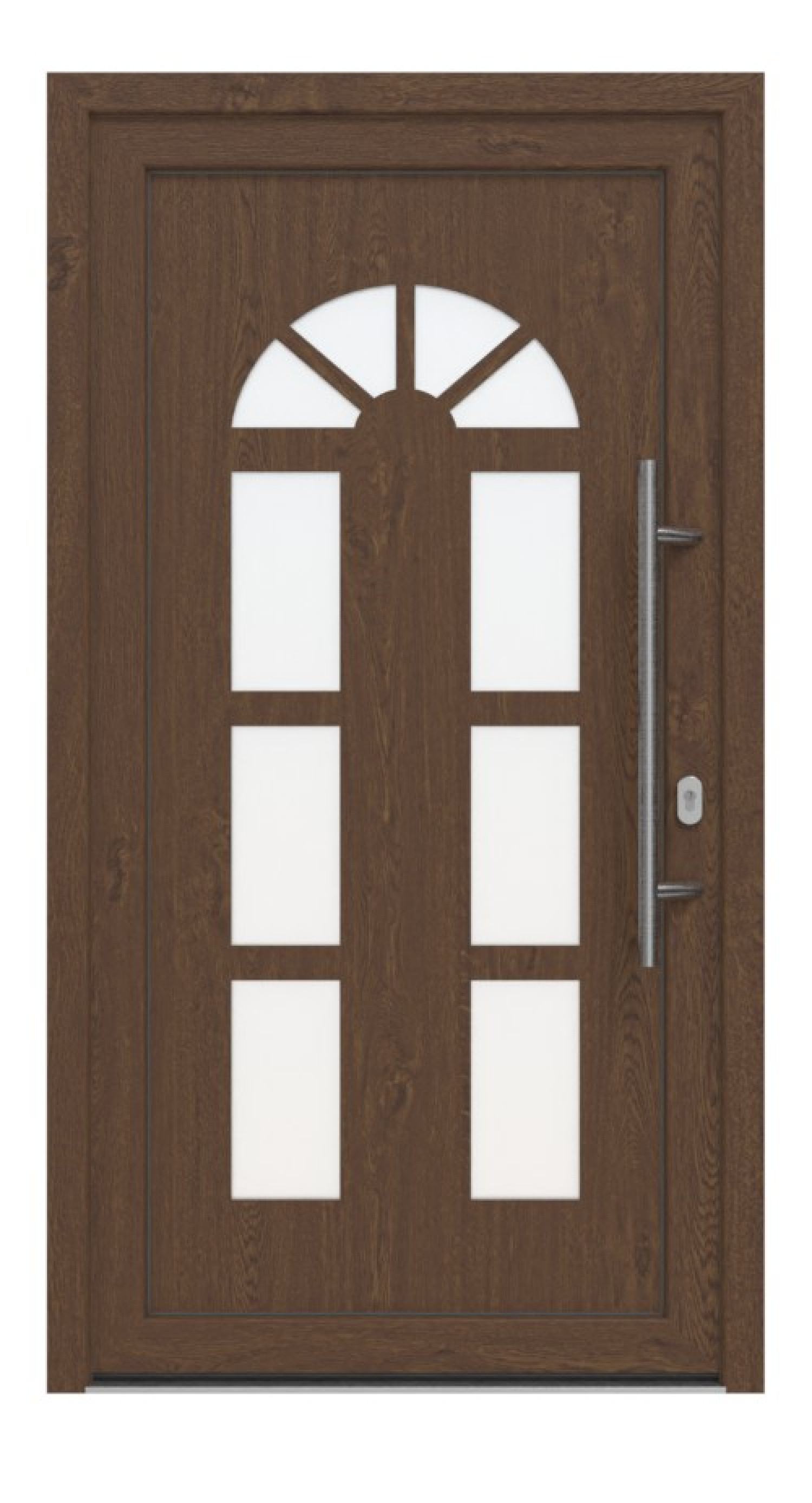 Haustür Kunststoff Premium F026 Sherwood-Sherwood Frontansicht außen