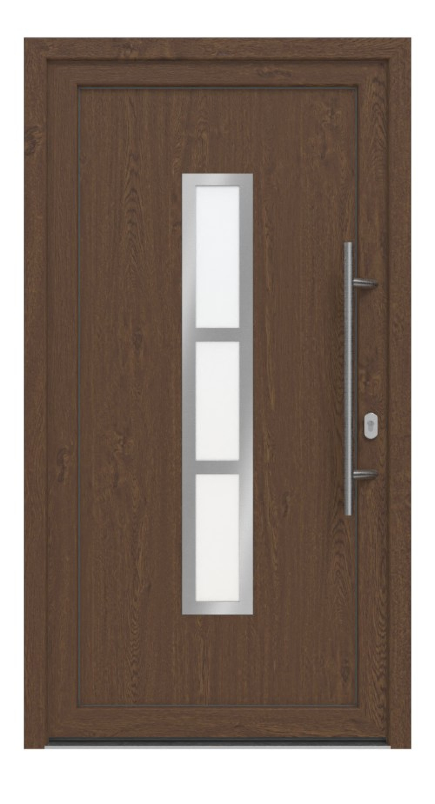 Haustür Kunststoff Premium F027 Sherwood-Sherwood Frontansicht außen