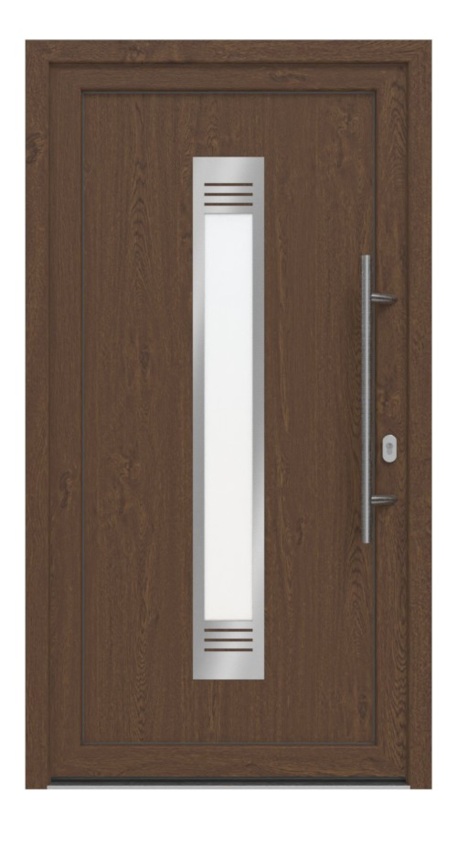 Haustür Kunststoff Premium F038 Sherwood-Sherwood Frontansicht außen