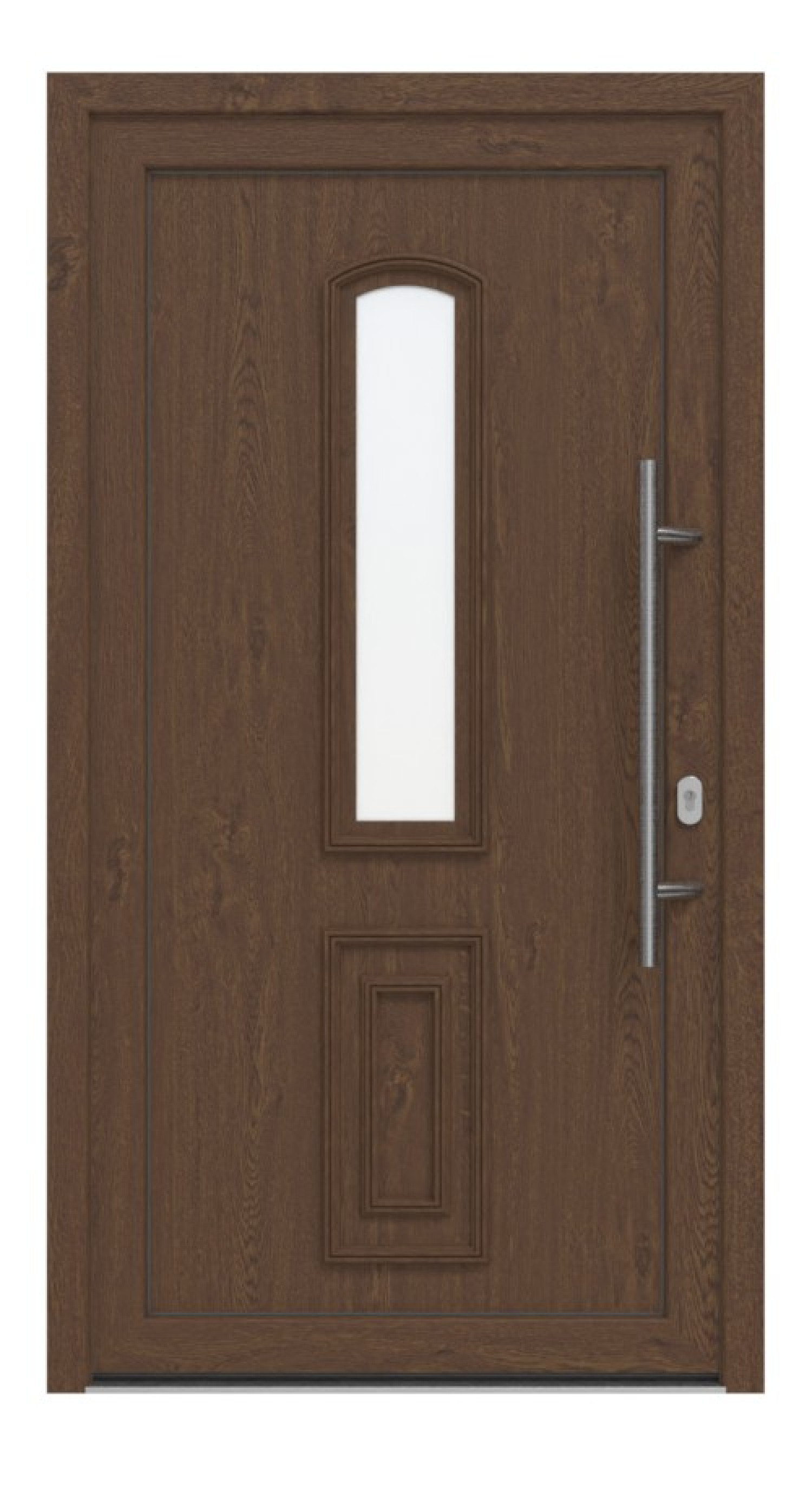 Haustür Kunststoff Premium T013 Sherwood-Sherwood Frontansicht außen