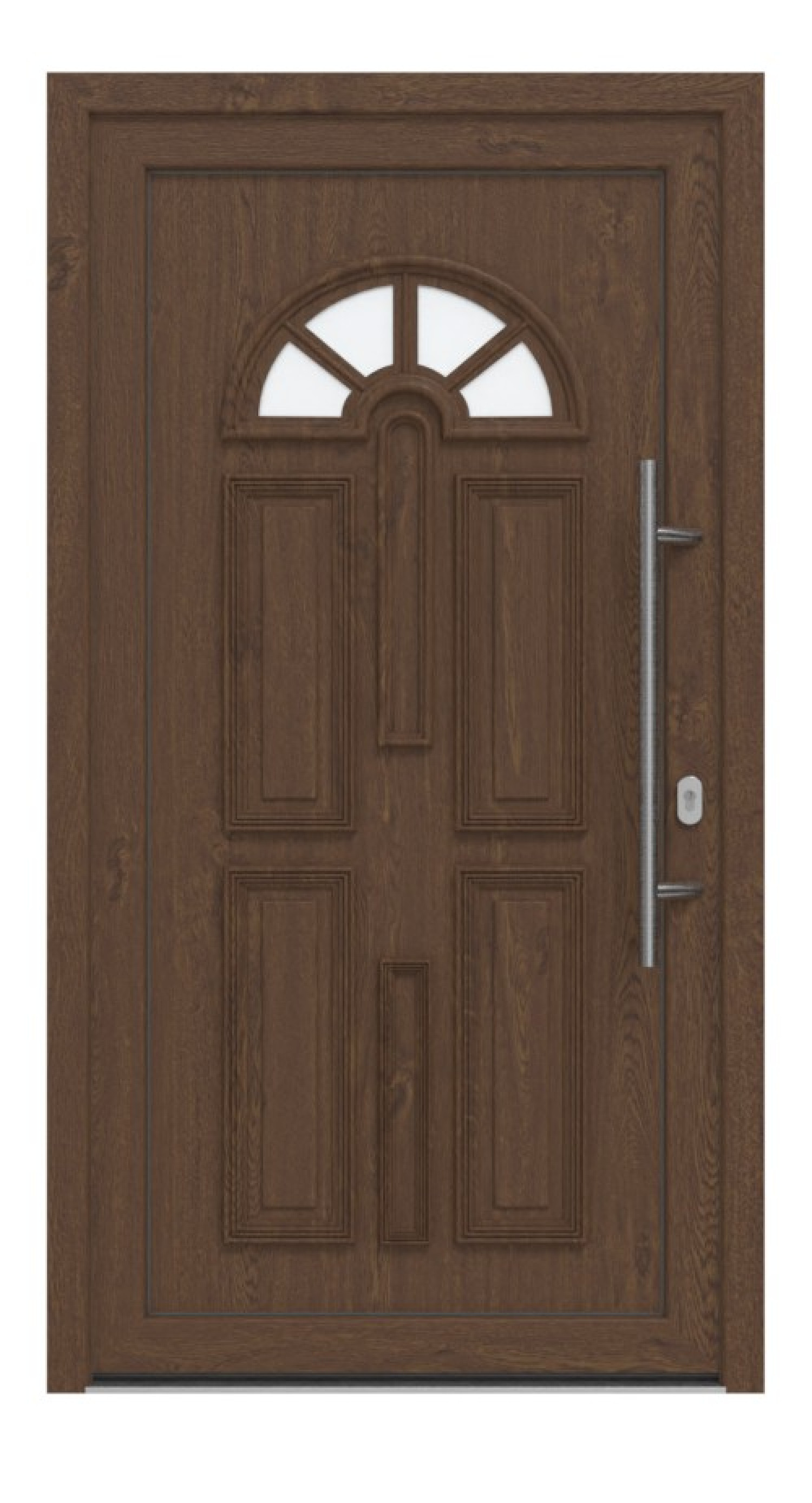 Haustür Kunststoff Premium T015 Sherwood-Sherwood Frontansicht außen