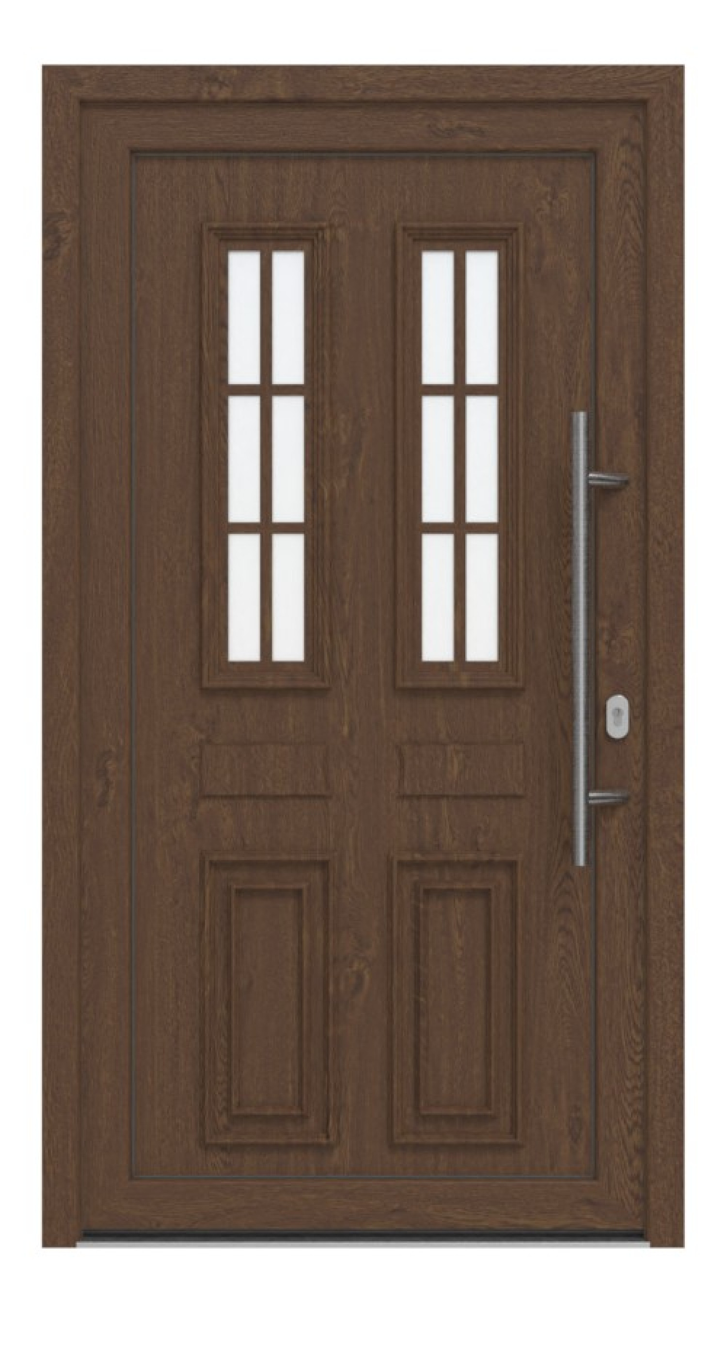 Haustür Kunststoff Premium T043 Sherwood-Sherwood Frontansicht außen