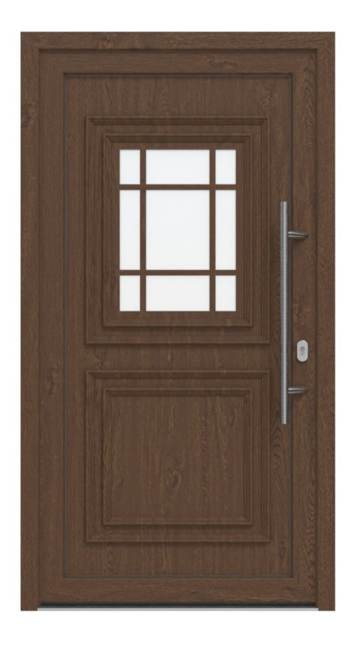 Haustür Kunststoff Premium T047 Sherwood-Sherwood Frontansicht außen