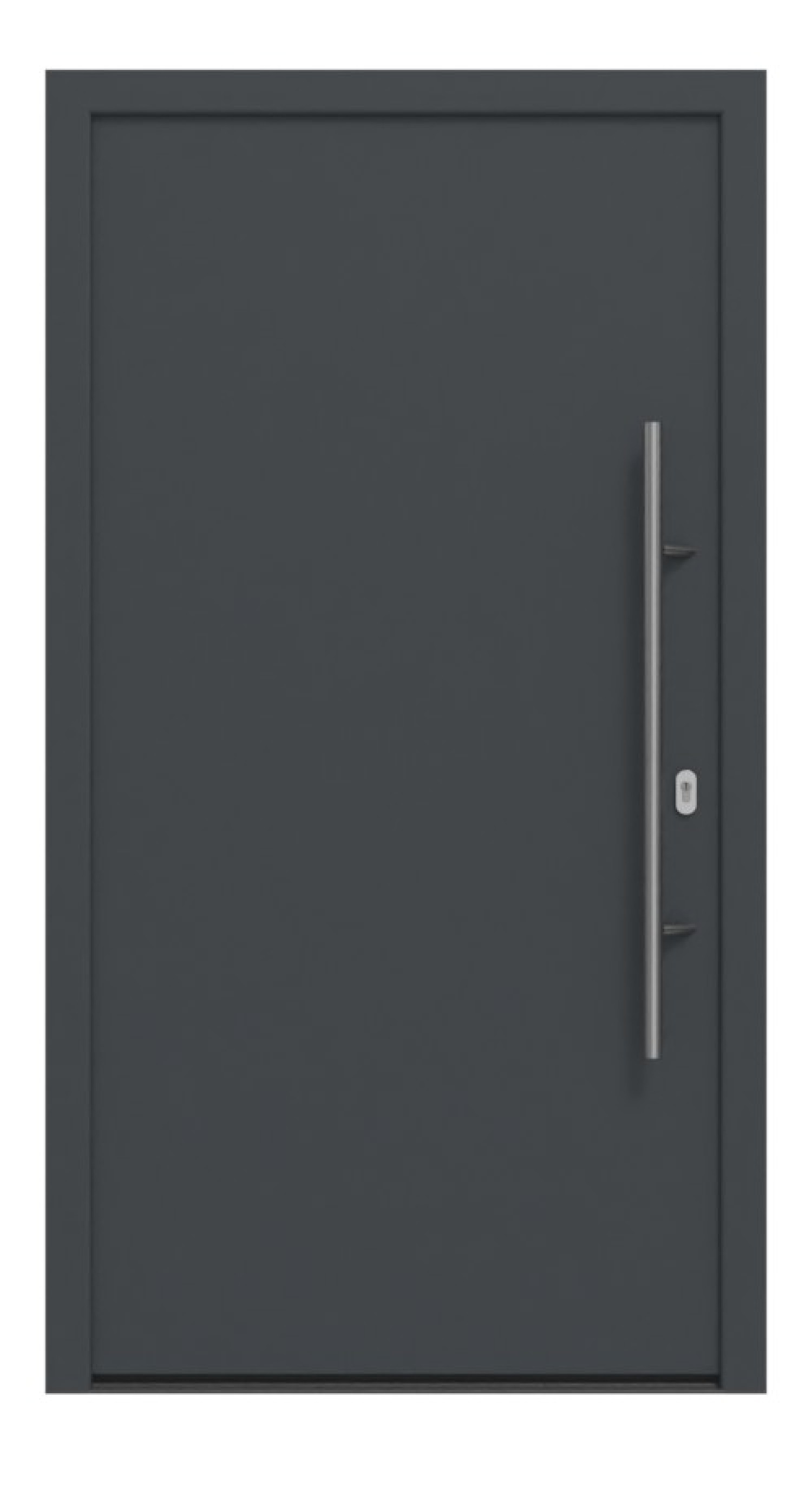 Hörmann Haustür ISOPRO IP 010 RAL 7016-RAL 7016 Frontansicht außen