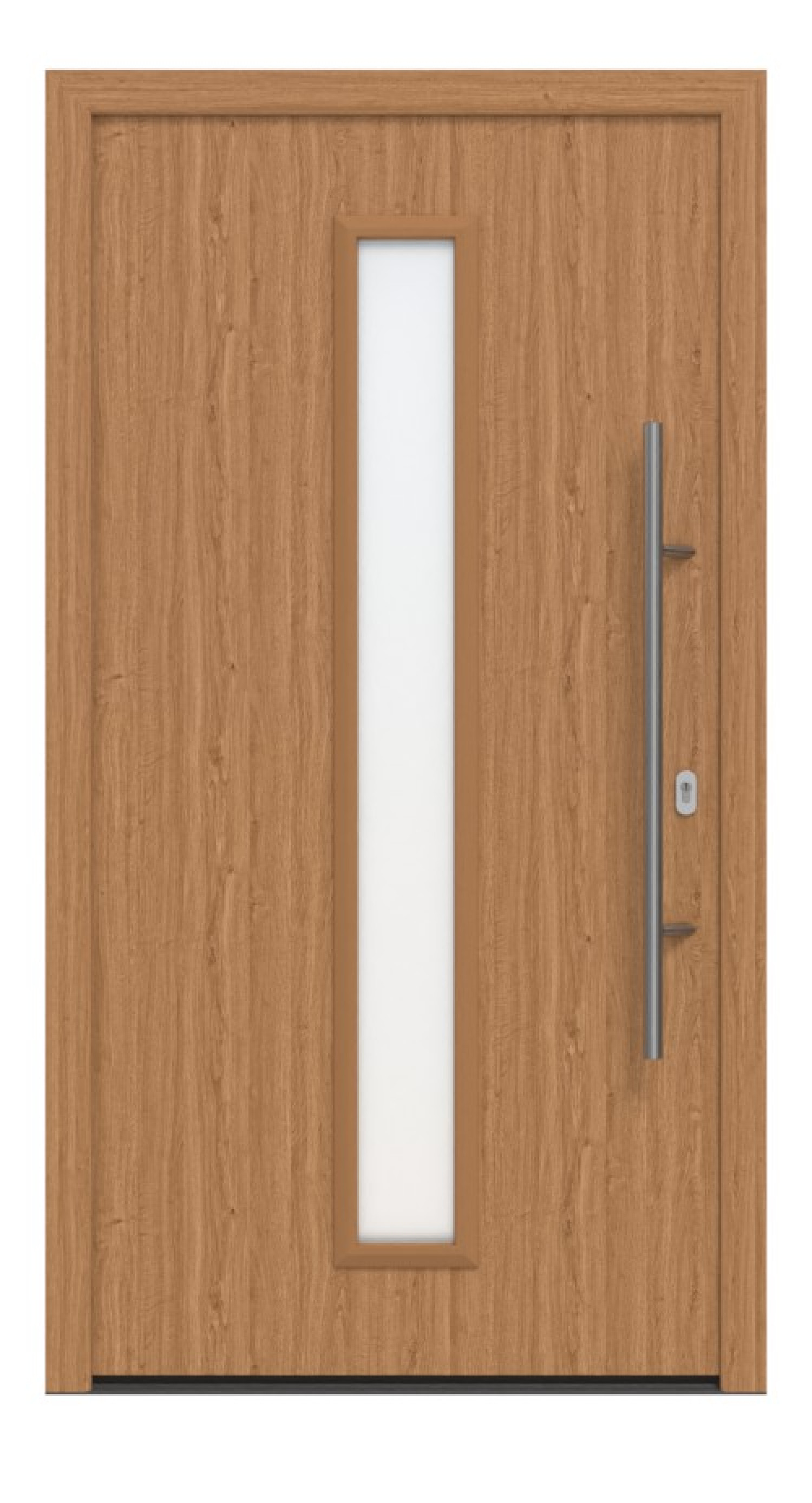 Hörmann Haustür ISOPRO IP 020 Winchester Oak-Winchester Oak Frontansicht außen