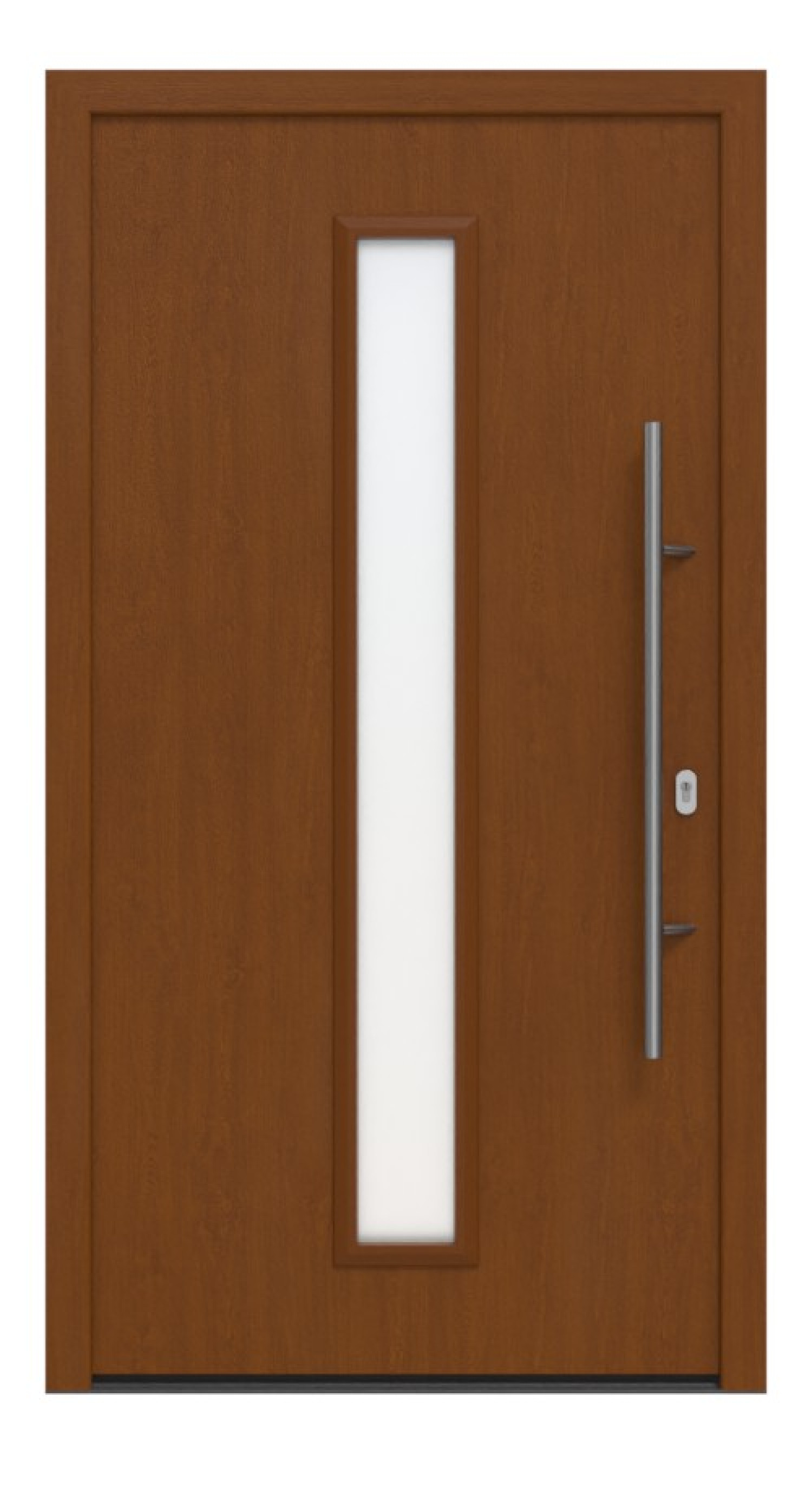 Hörmann Haustür ISOPRO IP 020 Golden Oak-Golden Oak Frontansicht außen
