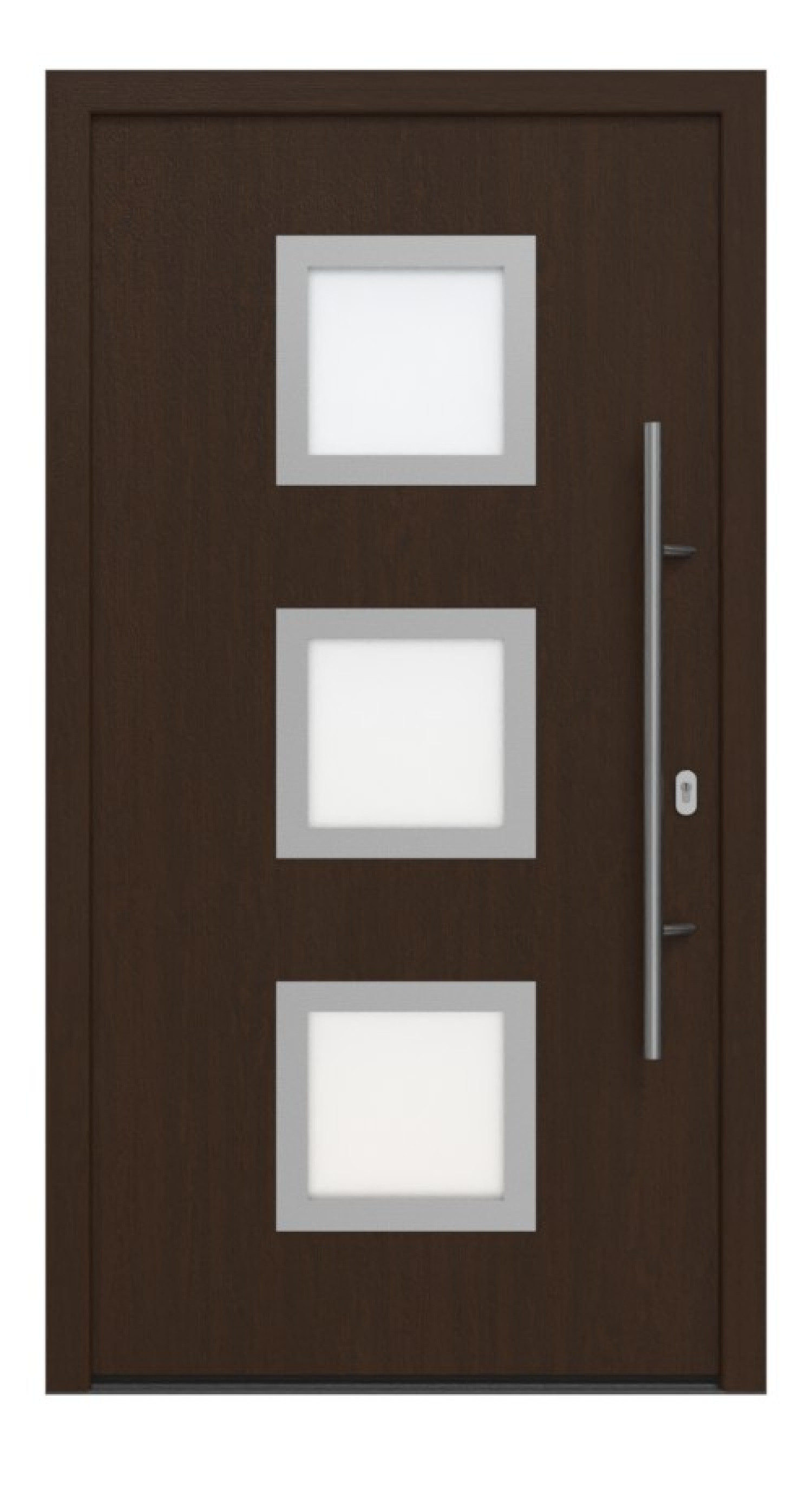 Hörmann Haustür ISOPRO IP 810 Night Oak-Night Oak Frontansicht außen
