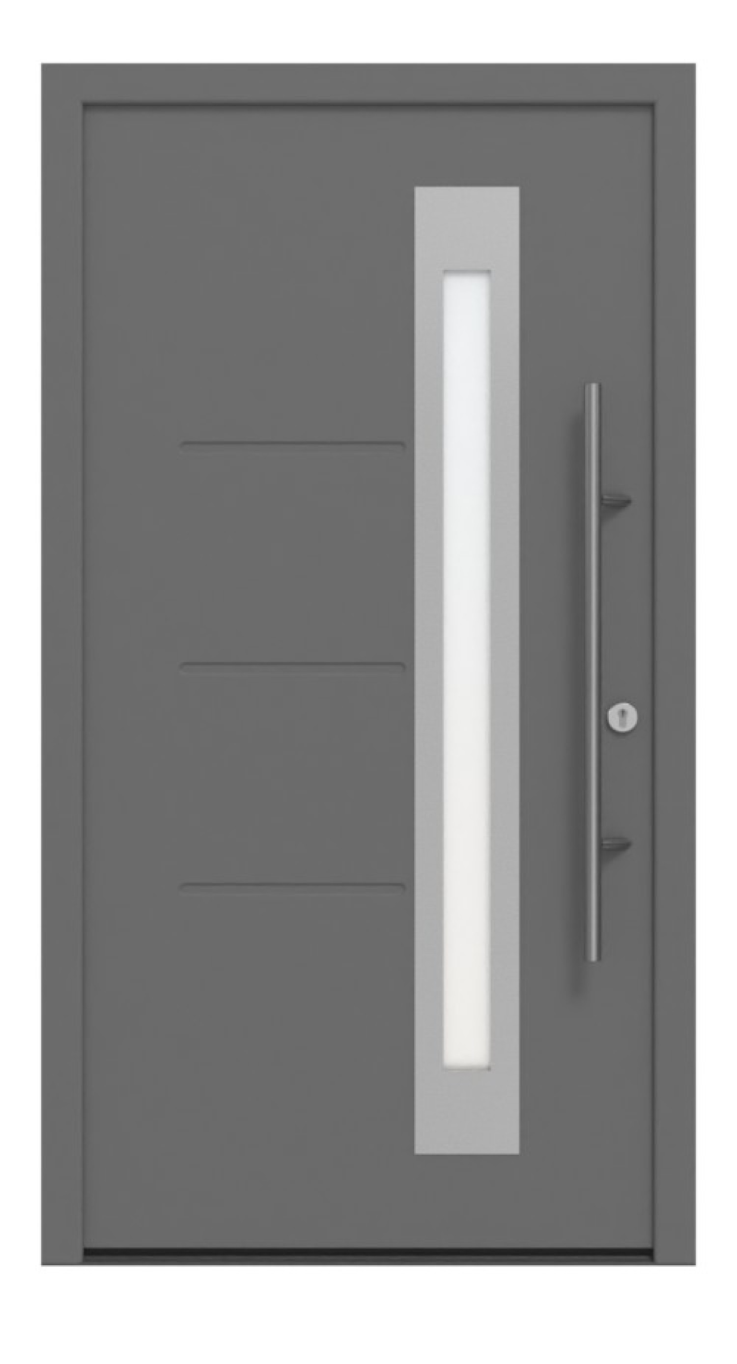Hörmann Haustür ISOPRO Secur IPS 780 CH 703-CH 703 Frontansicht außen