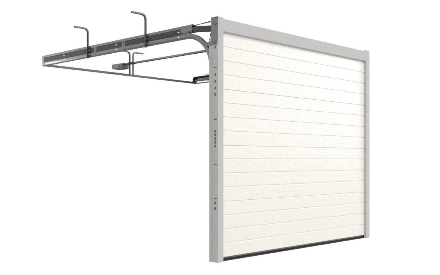 TECKENTRUP Sektionaltor GSW 40-L Woodgrain S-Sicke RAL 9016 1