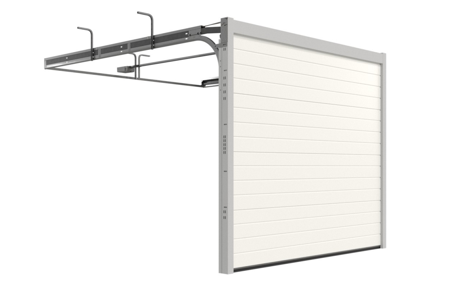 TECKENTRUP Sektionaltor GSW 40-L Glatt S-Sicke RAL 9016 1