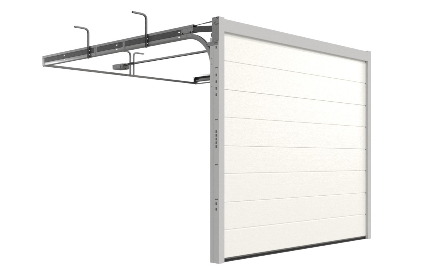 TECKENTRUP Sektionaltor Aktion GSW 40-L Woodgrain M-Sicke RAL 9016 1