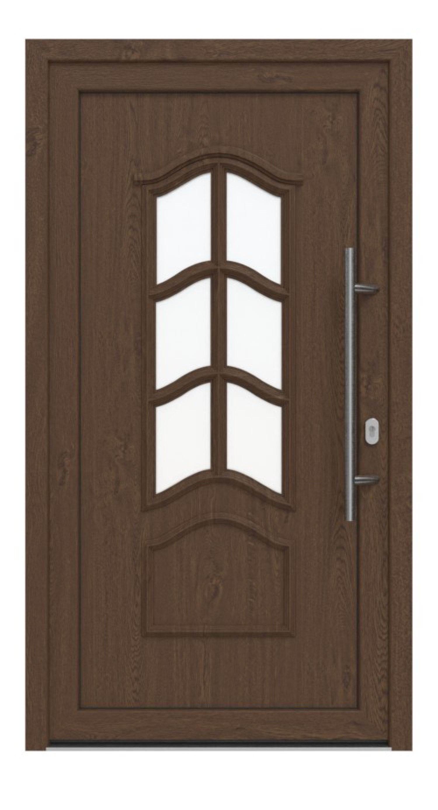 Haustür Kunststoff Premium T037 Sherwood-Sherwood Frontansicht außen