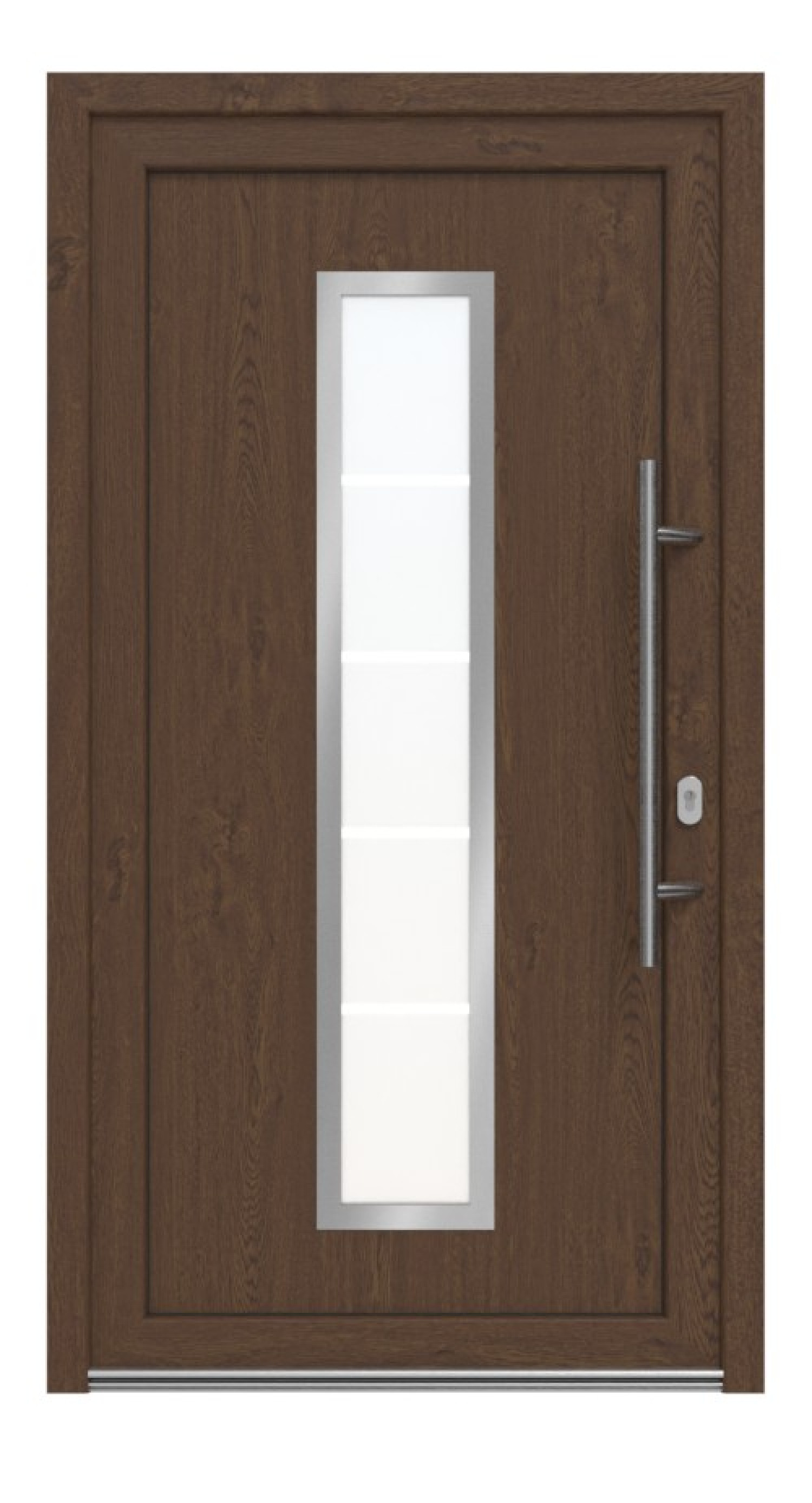Haustür Kunststoff Premium Plus F036 Sherwood-Sherwood Frontansicht außen