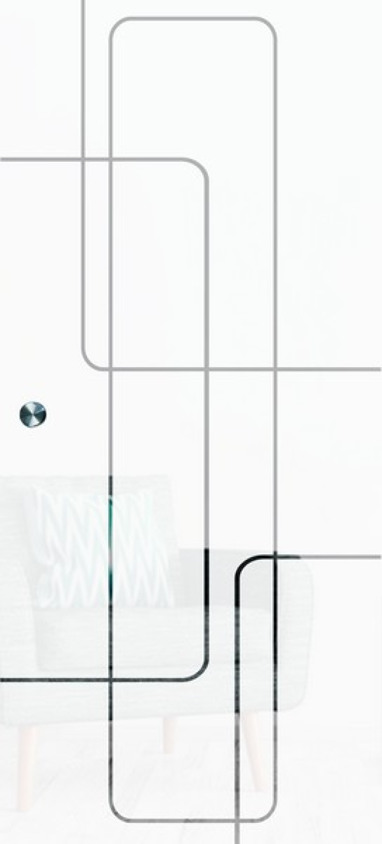 ERKELENZ Glasschiebetür Fina Mattierung mit Motiv klar