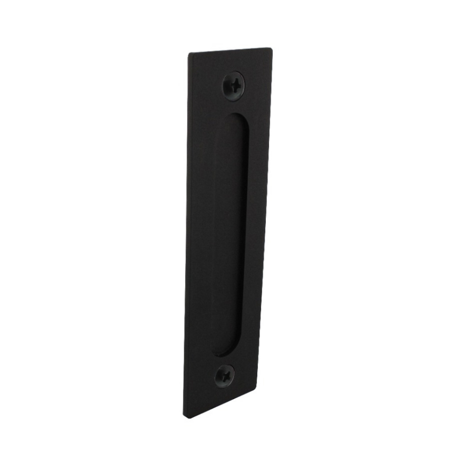 INTERSTEEL Griffmuschel eckig 220 x 60 x 6 mm zum Anschrauben Schwarz matt