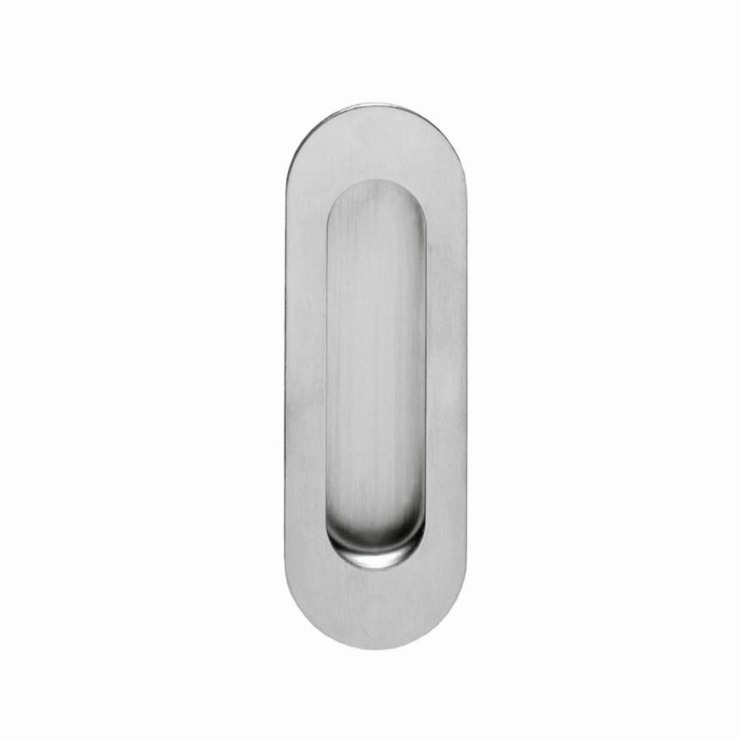 Griffmuschel oval 120 x 40 mm Edelstahl gebürstet - Intersteel