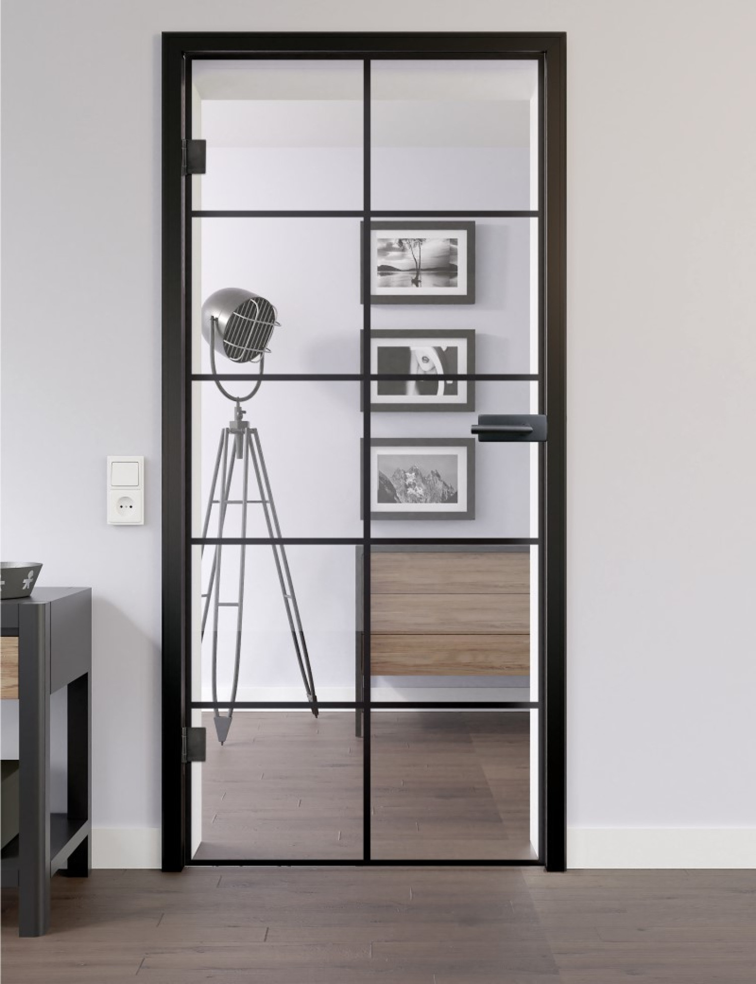Bild von Modell 621 klar Ganzglastür - Lienbacher Glas