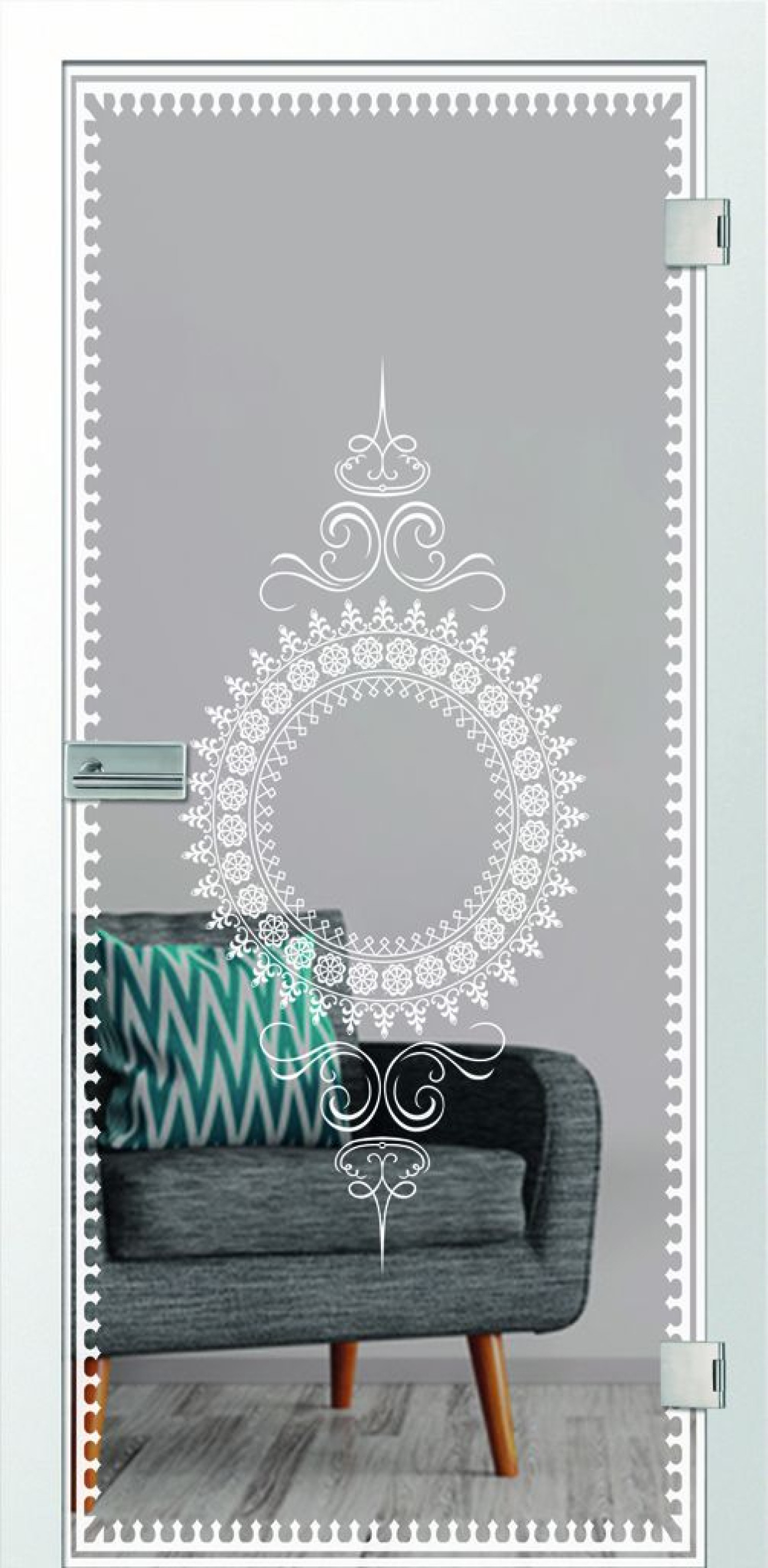 ERKELENZ Glastür Deco Mattprint