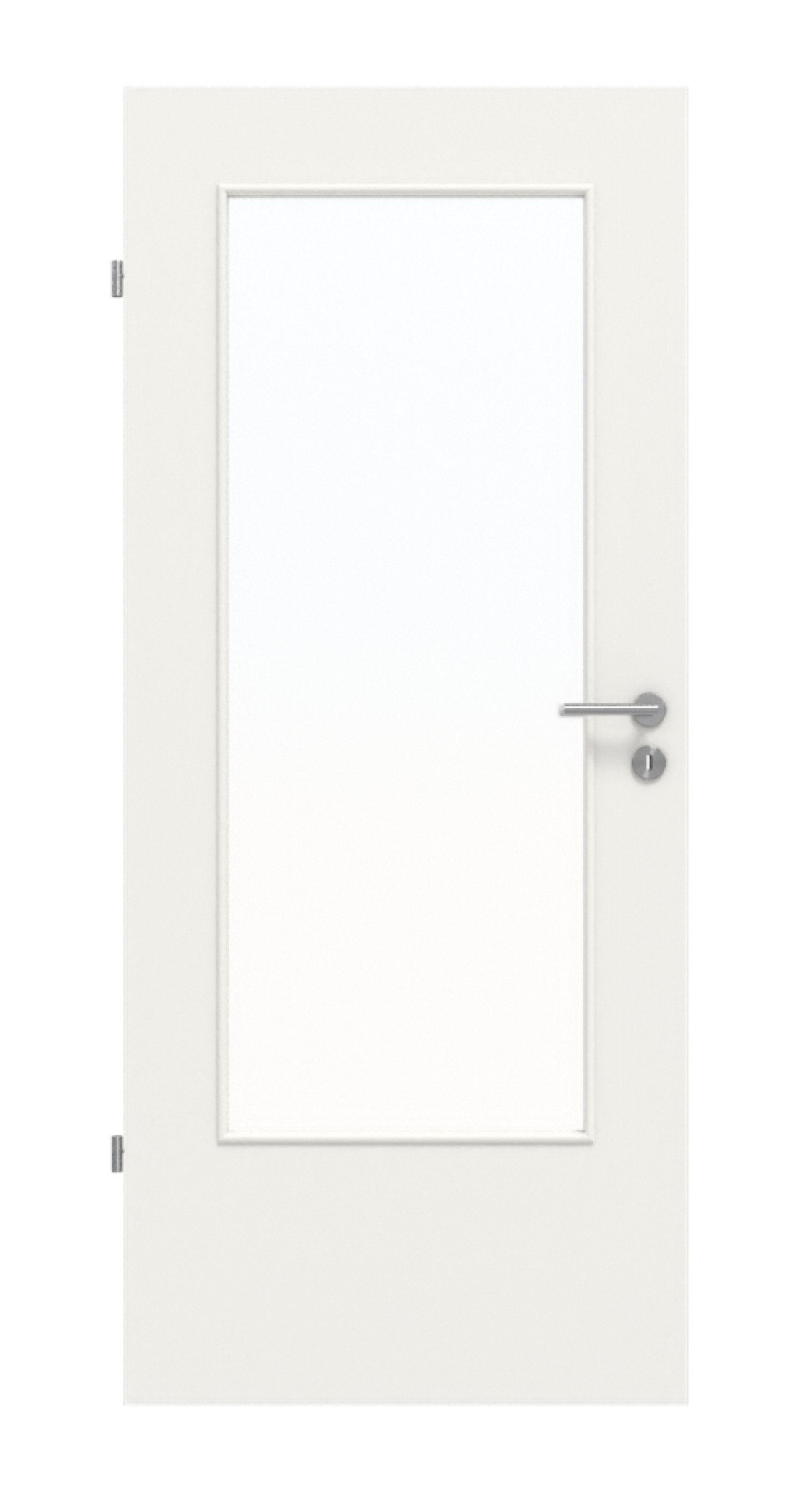 Frontbild von Weiß RAL 9016 DIN-LA Basic Durat Innentür - Huga