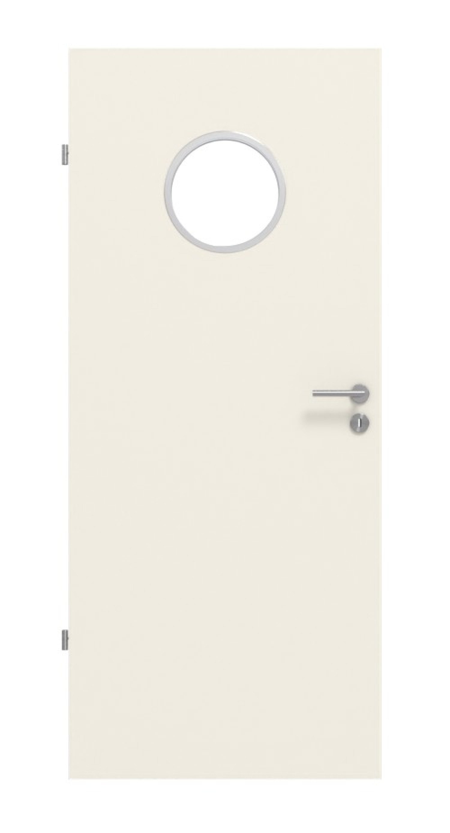 Frontbild von Weiß ähnlich RAL 9010 LA Bullauge Basic Lack Innentür - Huga