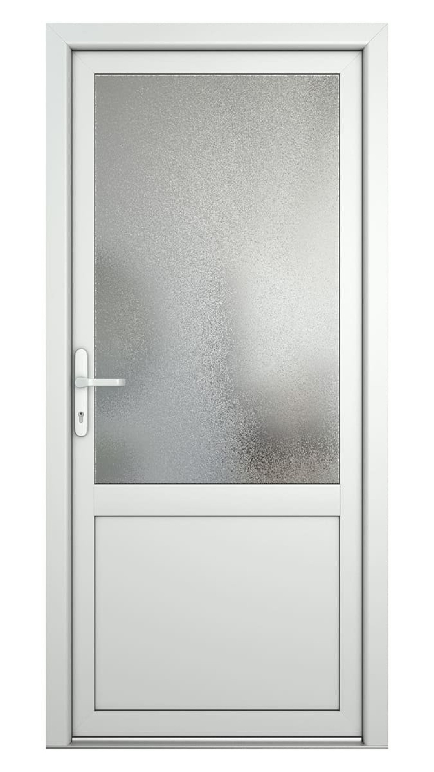 Bild 1 von JM NETK 03 mit Glasausschnitt Kunststoff Nebeneingangstür - Meeth in Weiß