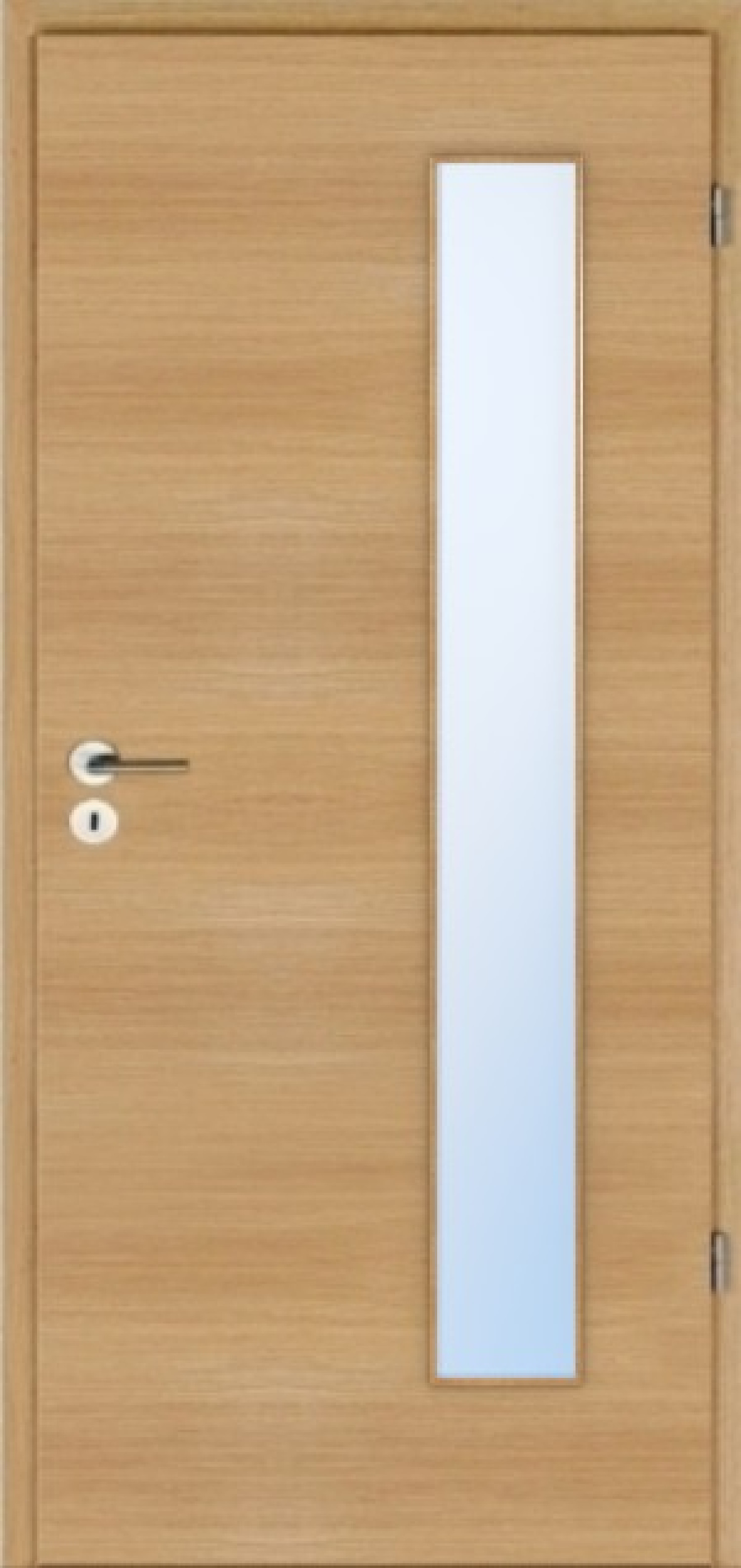 JELD-WEN Innentür Eiche Quer Living Optima Echtholzfurniert mit Lichtausschnitt LÖ-62 bandseitig