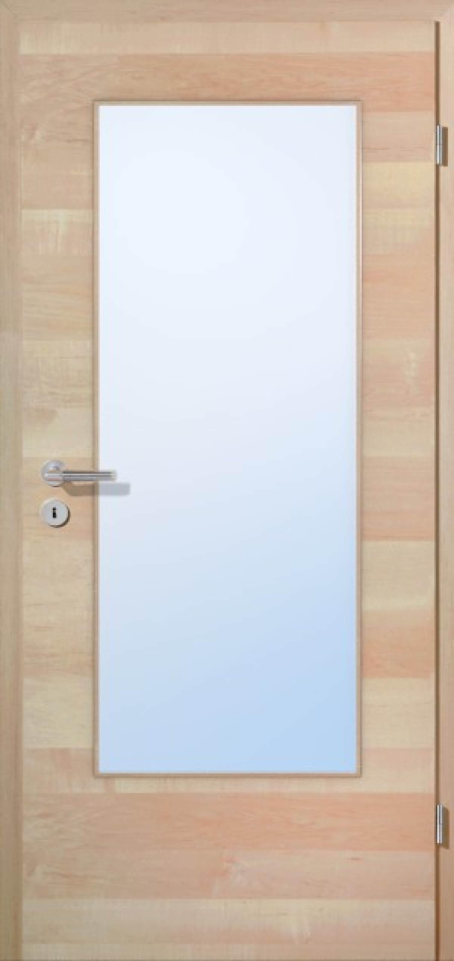 JELD-WEN Innentür kanad. Ahorn Quer Living Optima Echtholzfurniert mit Lichtausschnitt LÖ-23