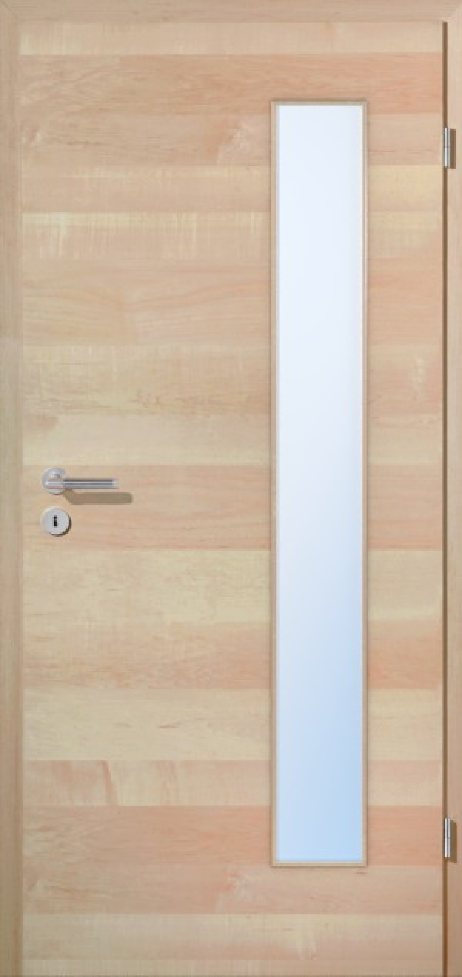 JELD-WEN Innentür kanad. Ahorn Quer Living Optima Echtholzfurniert mit Lichtausschnitt LÖ-62 bandseitig