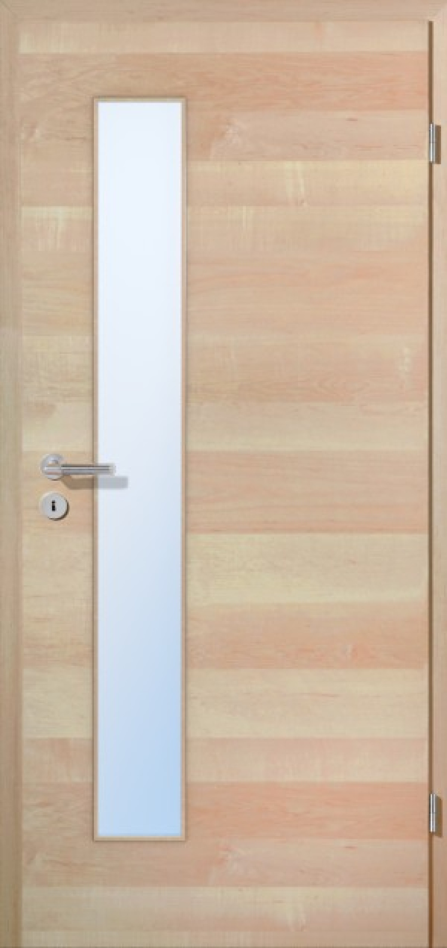 JELD-WEN Innentür kanad. Ahorn Quer Living Optima Echtholzfurniert mit Lichtausschnitt LÖ-62 schlossseitig