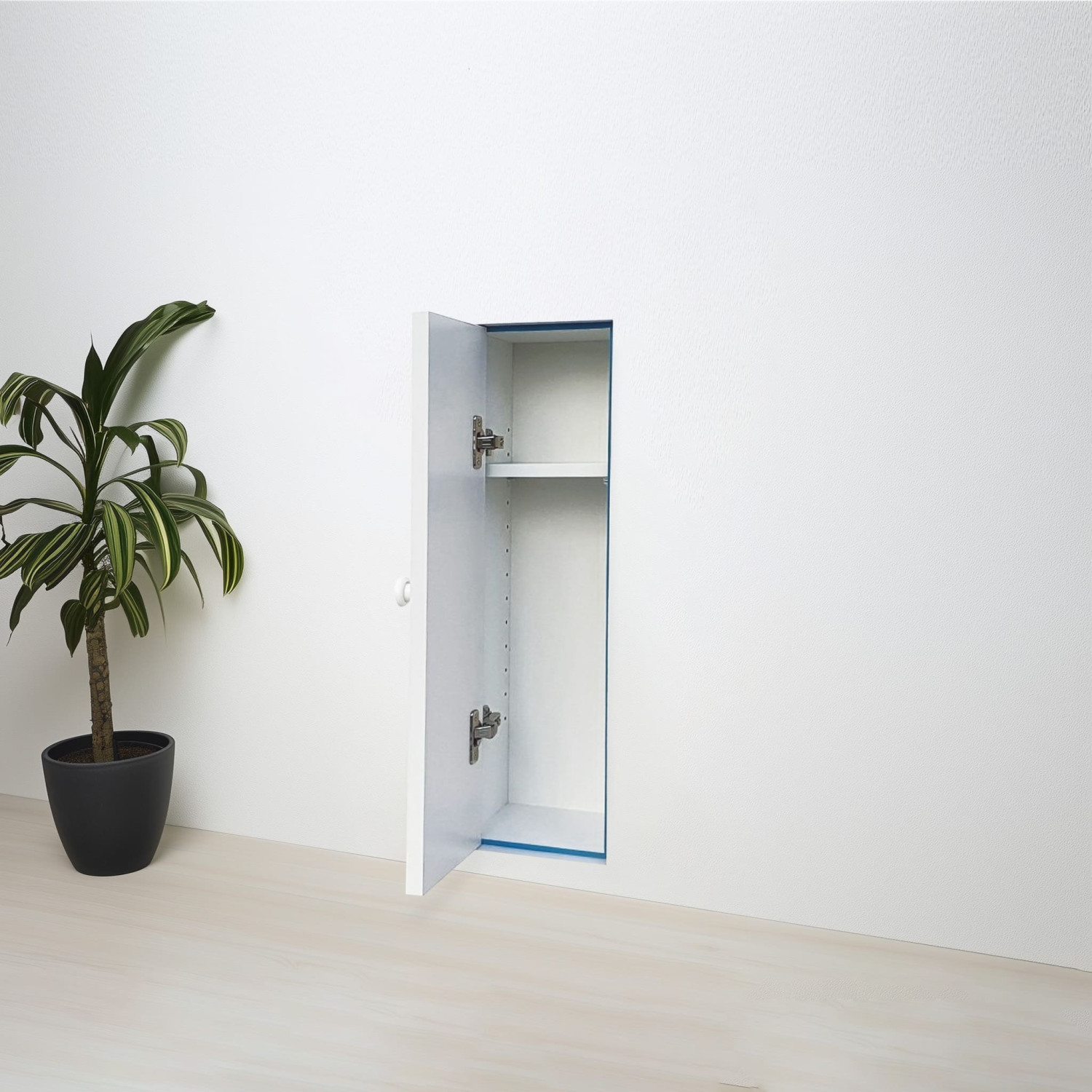 Milieubild von WELLHÖFER Kniestocktür Badmodul wandbündig mit Korpus und 1 Fachboden inkl. PushLock-Verschluss