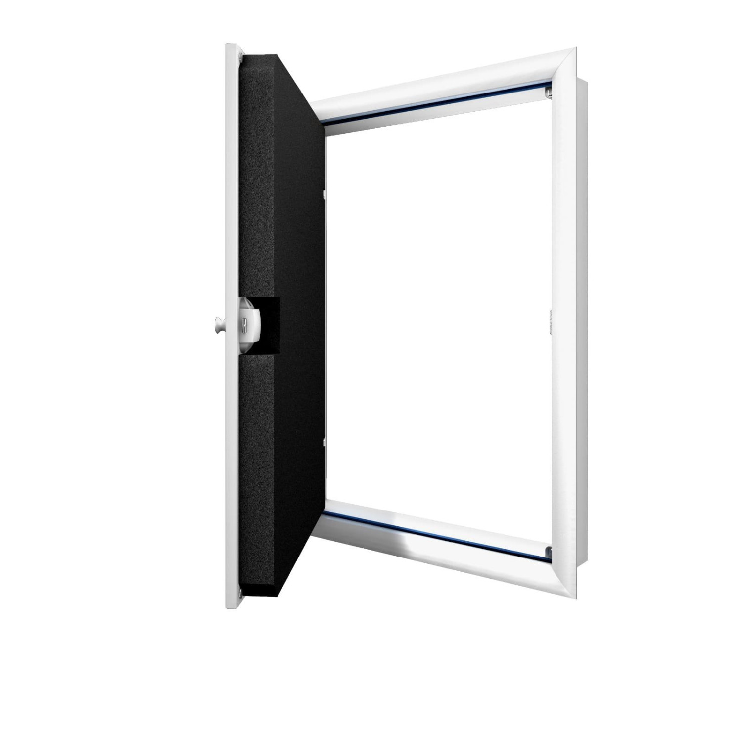 Main-Ansicht von WELLHÖFER Kniestocktür mit PushLock-Verschluss und Wärmeschutz 3D Weiß