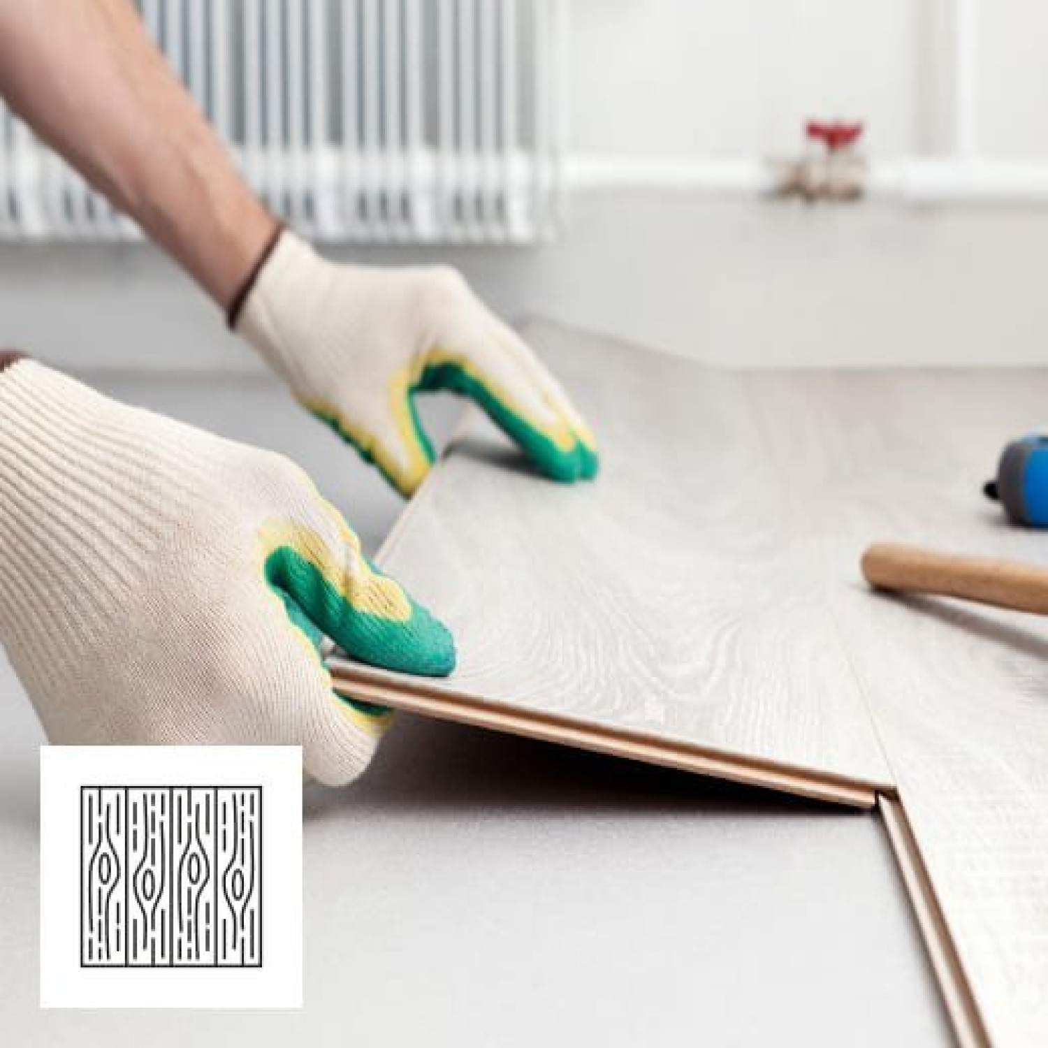 Bild von Laminat schwimmend mit Spachtel- und Schleifarbeiten und Trittschallmatte - Montage