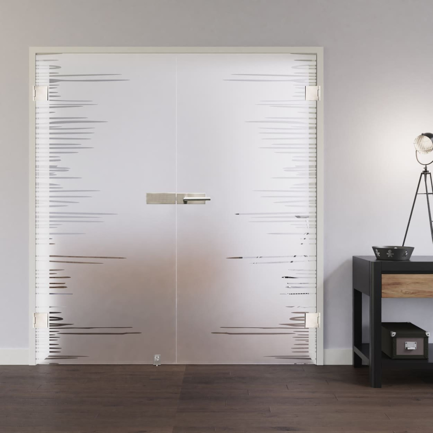 LIENBACHER GLAS Ganzglas Doppelflügeltür Modell 330 Klarglas