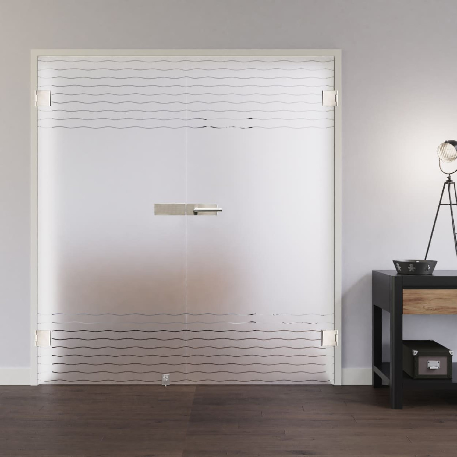 LIENBACHER GLAS Ganzglas Doppelflügeltür Modell 331 Klarglas