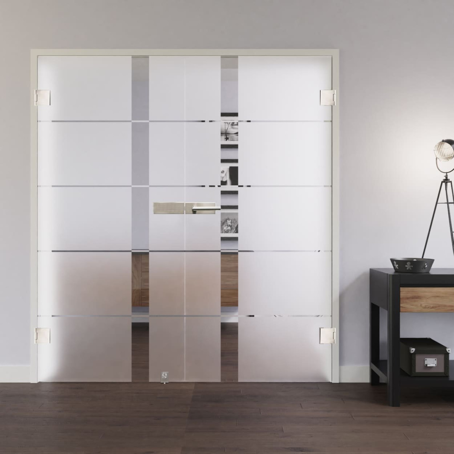 LIENBACHER GLAS Ganzglas Doppelflügeltür Modell 343 Klarglas