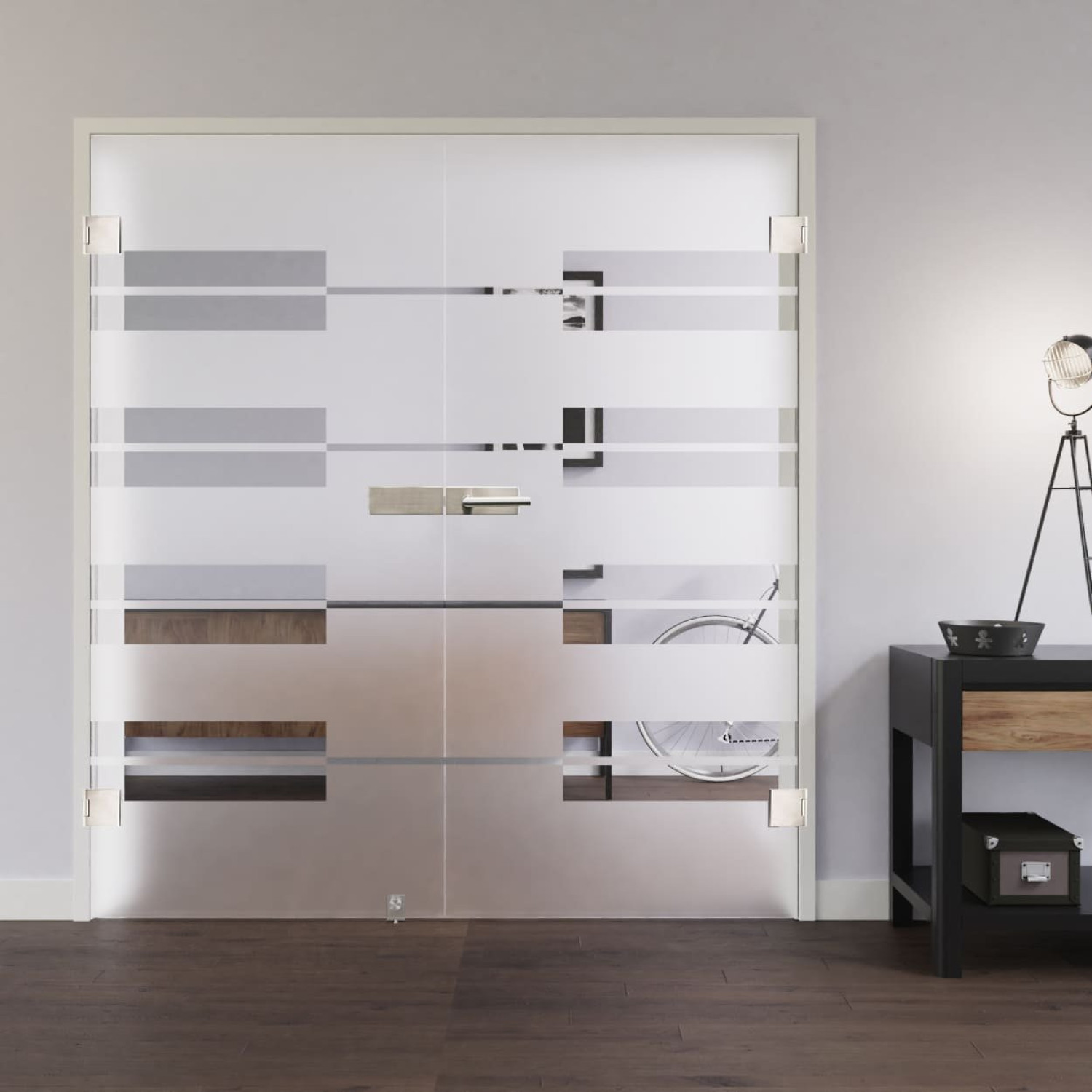 LIENBACHER GLAS Ganzglas Doppelflügeltür Modell 348 Klarglas