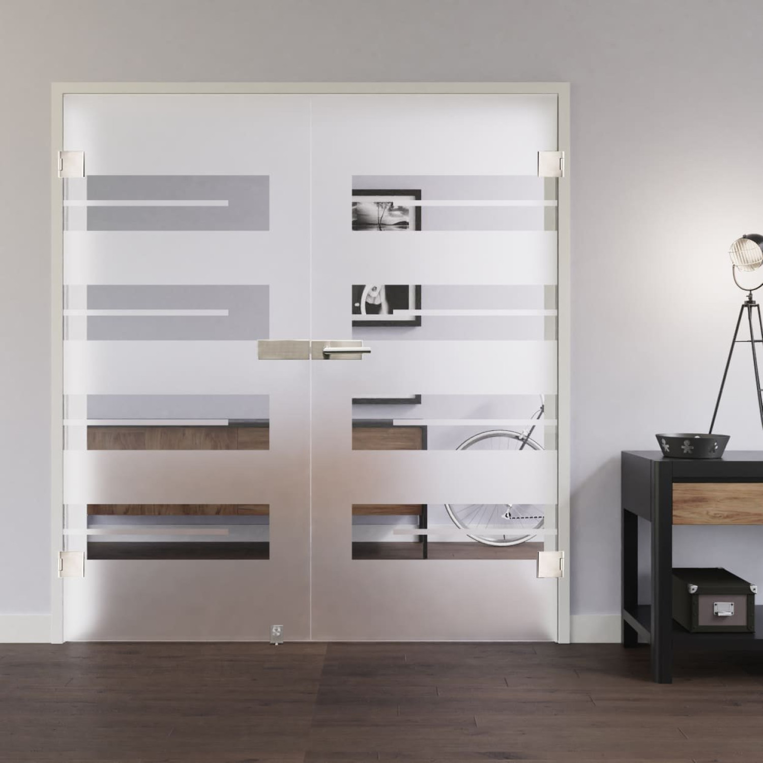 LIENBACHER GLAS Ganzglas Doppelflügeltür Modell 363 Klarglas