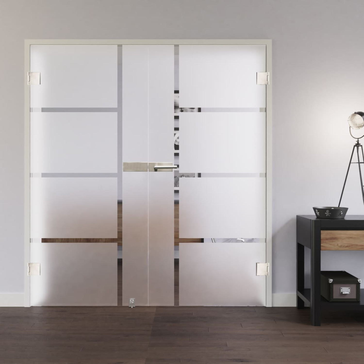 LIENBACHER GLAS Ganzglas Doppelflügeltür Modell 371 Klarglas
