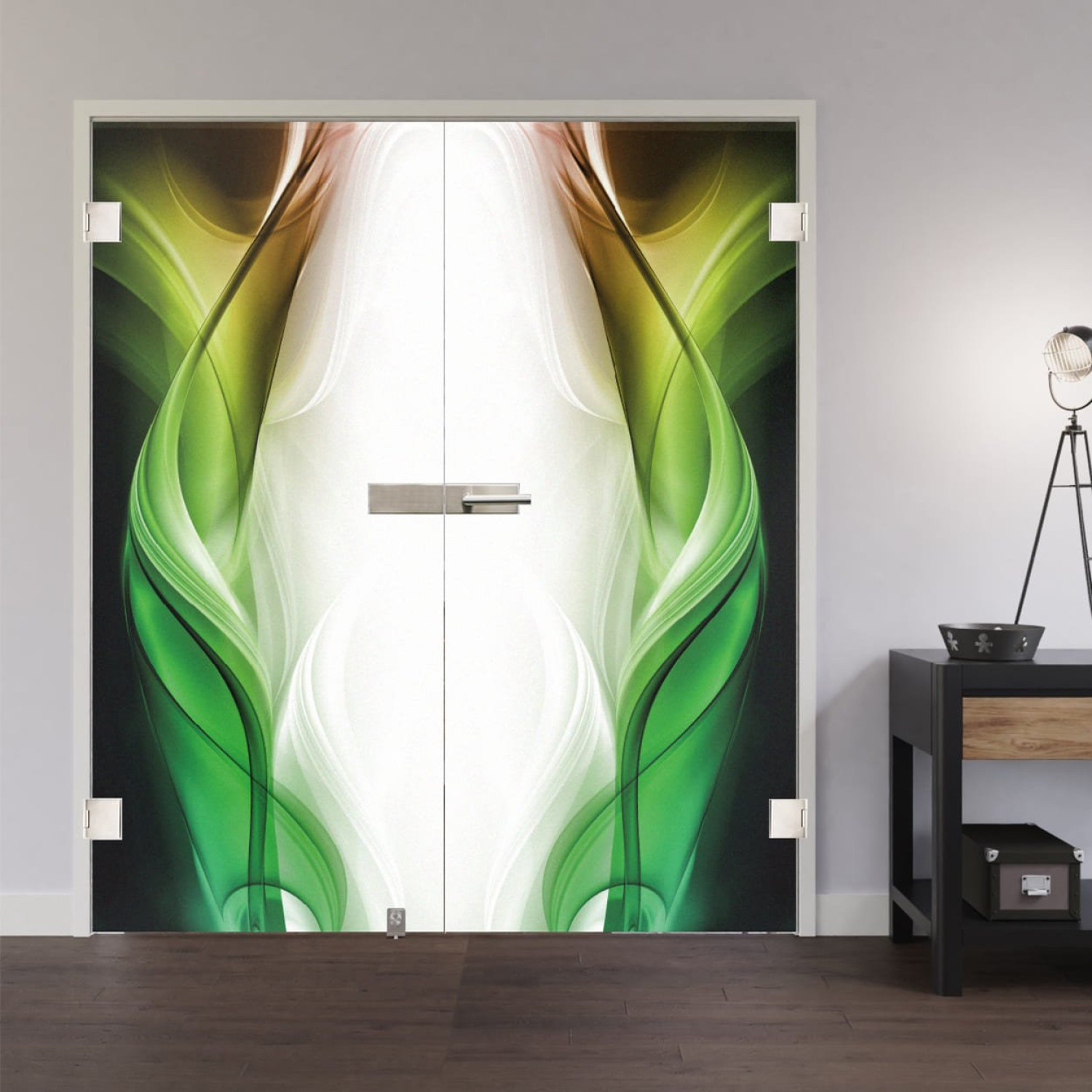 LIENBACHER GLAS Ganzglas Doppelflügeltür Modell 602 Klarglas