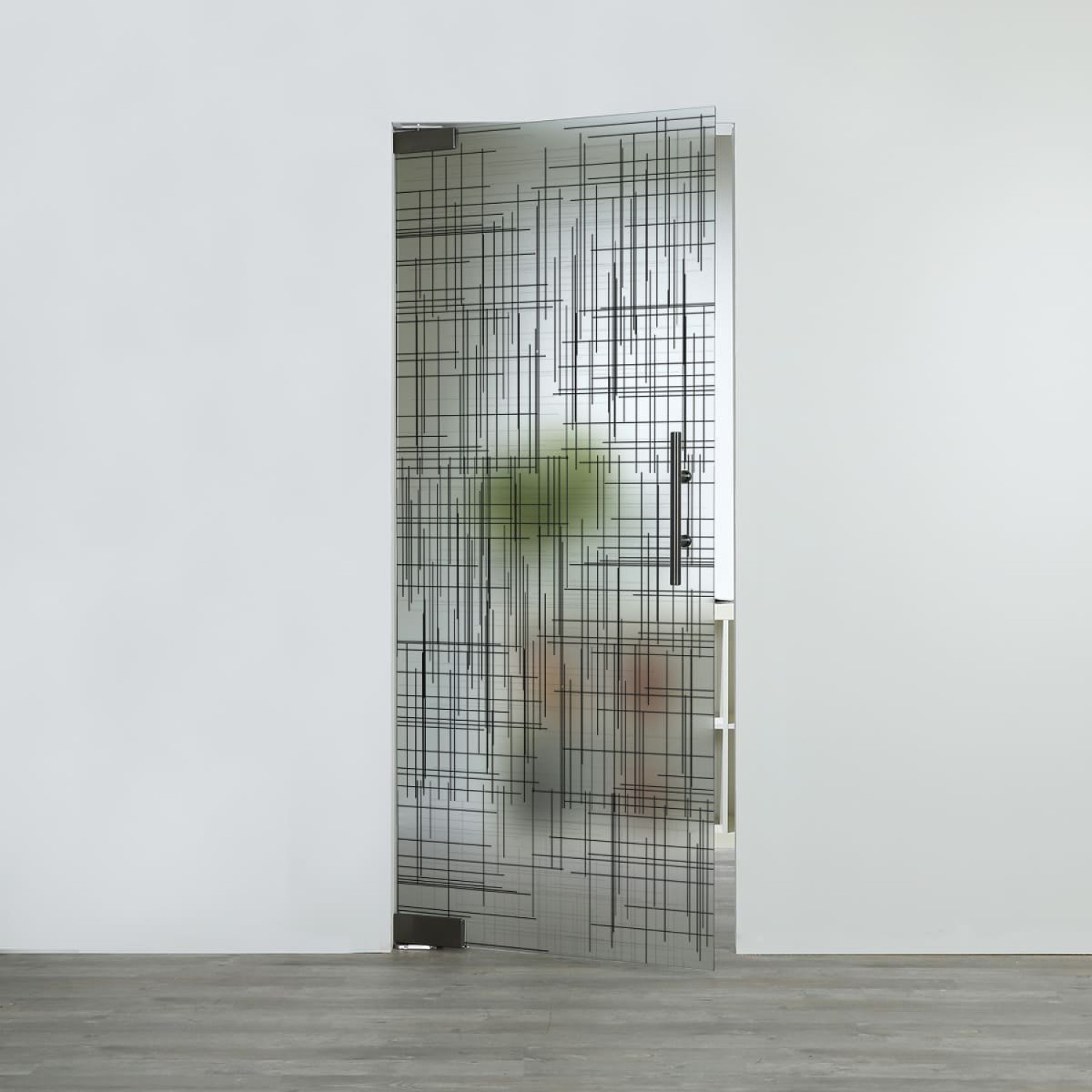 LIENBACHER GLAS Glaspendeltür Modell 630 Black Signature Satiniert