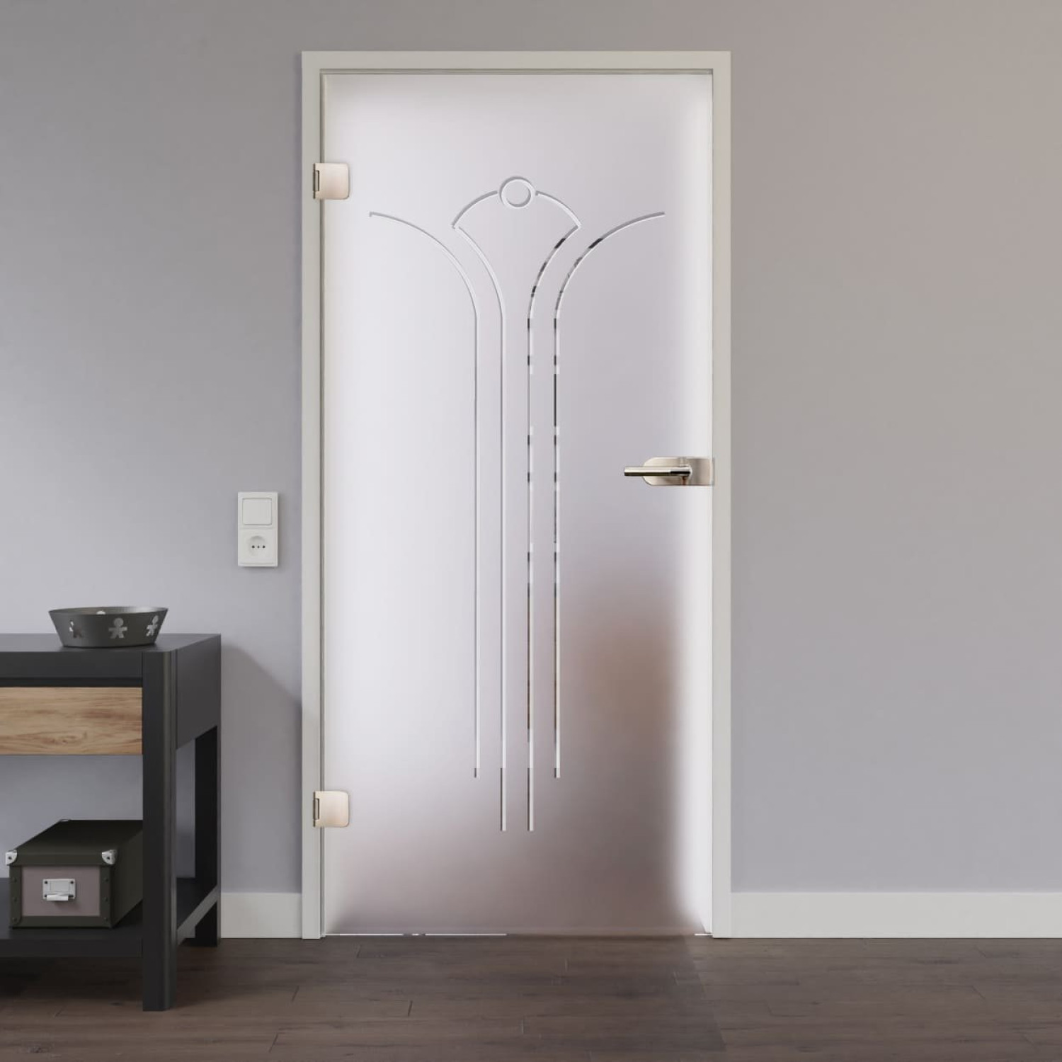 Ansicht von LIENBACHER GLAS Glastür Modell 201 Satiniert