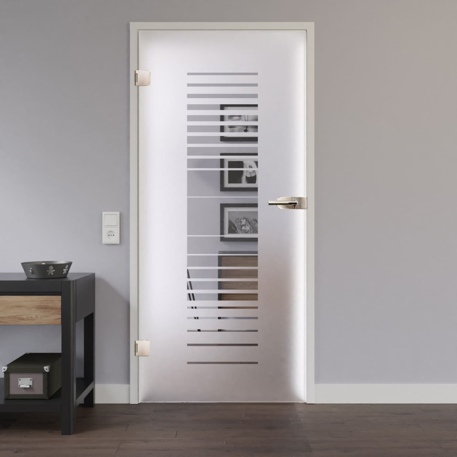 LIENBACHER GLAS Glastür Modell 306 negativ Klarglas